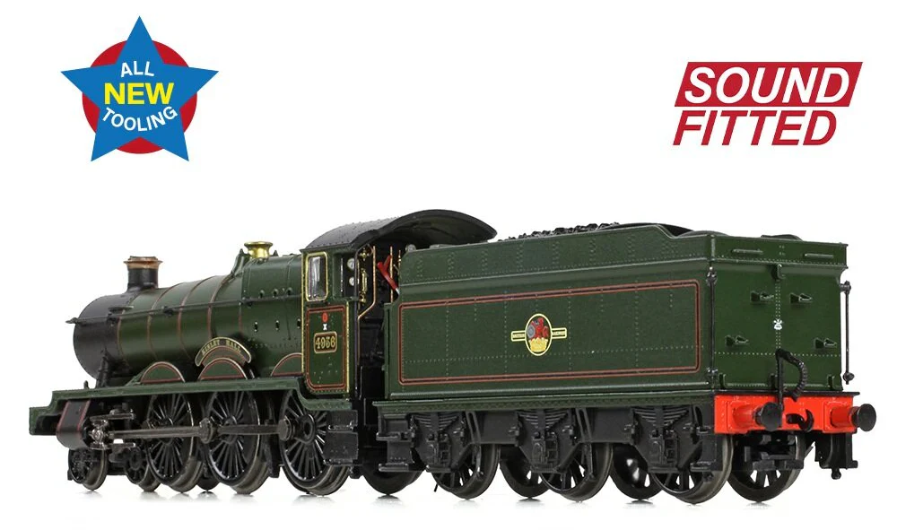 372-011SF GWR 49XX 'Hall' 4936 'Kinlet Hall' BR Lined Green (Late Crest) Steam Locomotive - DCC Sound - Image 5