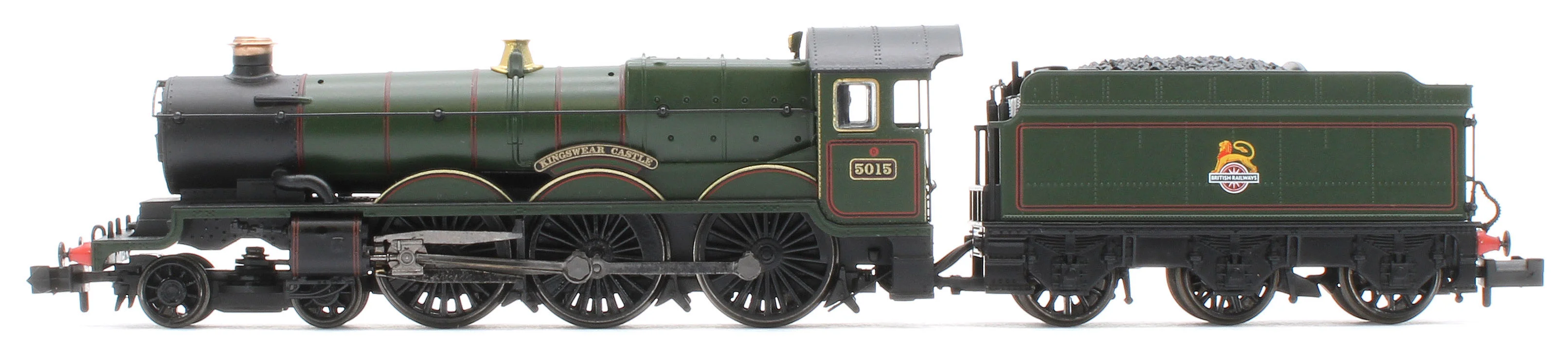 372-031A GWR 4073 'Castle' 5015 'Kingswear Castle' BR Lined Green (Early Emblem) Steam Locomotive - Image 2