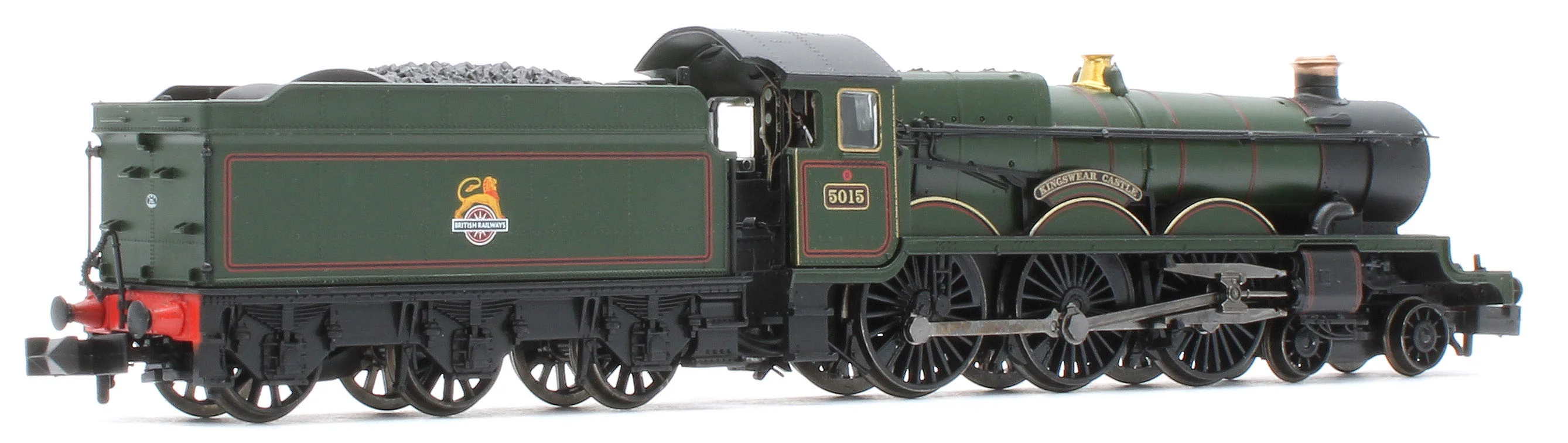 372-031A GWR 4073 'Castle' 5015 'Kingswear Castle' BR Lined Green (Early Emblem) Steam Locomotive - Image 4