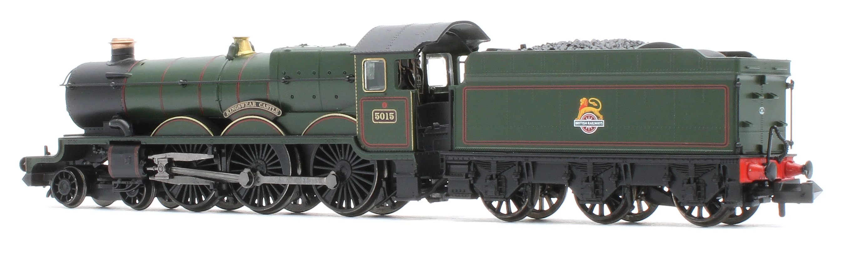 372-031ASF GWR 4073 'Castle' 5015 'Kingswear Castle' BR Lined Green (Early Emblem) Steam Locomotive - DCC Sound - Image 3
