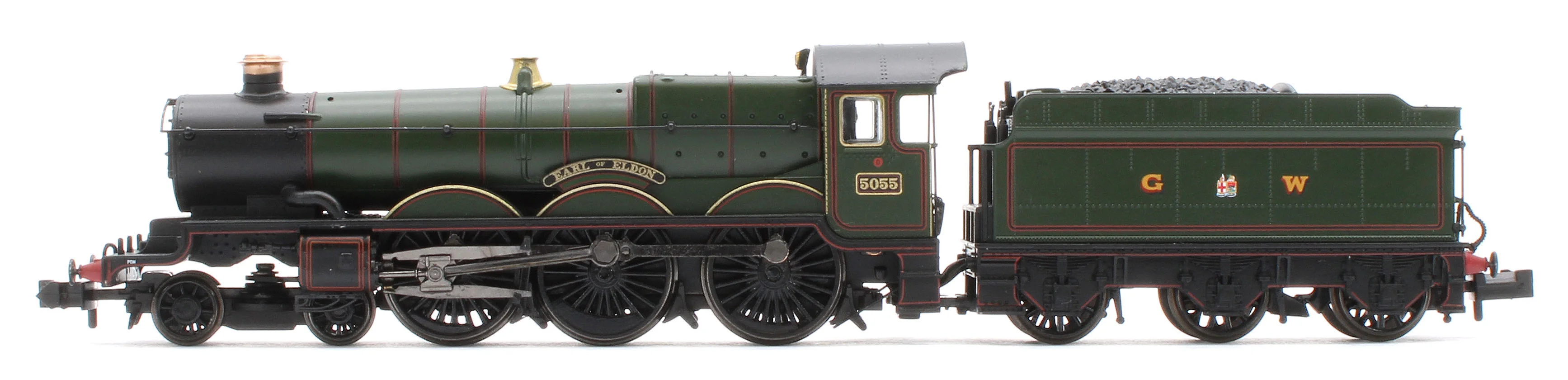 372-034SF GWR 4073 'Castle' 5055 'Earl of Eldon' GWR Lined Green (GW Crest) Steam Locomotive - DCC Sound - Image 2