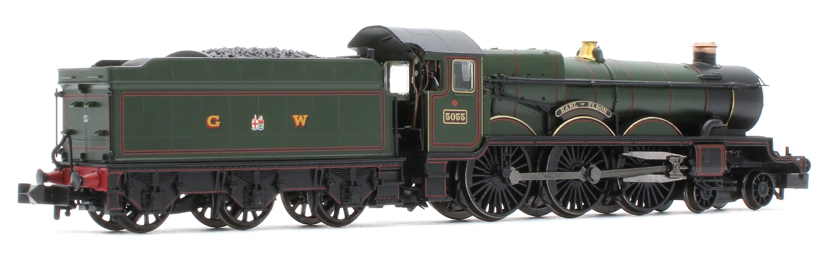 372-034SF GWR 4073 'Castle' 5055 'Earl of Eldon' GWR Lined Green (GW Crest) Steam Locomotive - DCC Sound - Image 4
