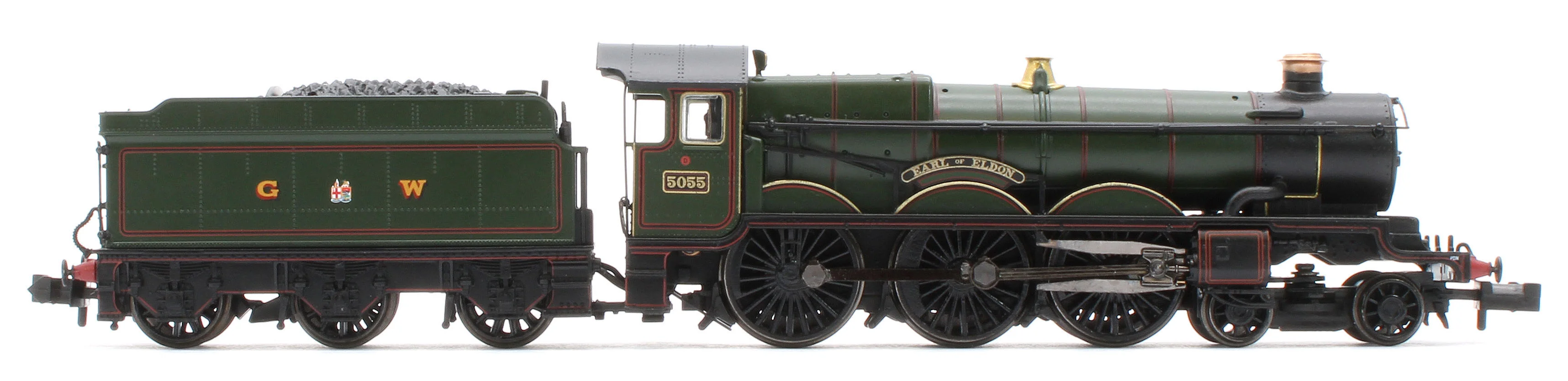 372-034SF GWR 4073 'Castle' 5055 'Earl of Eldon' GWR Lined Green (GW Crest) Steam Locomotive - DCC Sound - Image 5