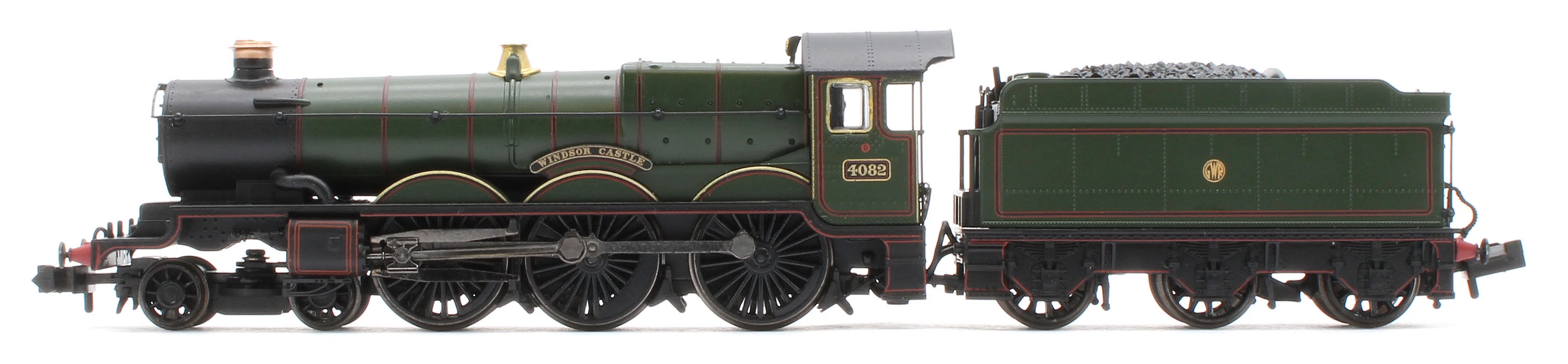 372-035 GWR 4073 'Castle' 4082 'Windsor Castle' GWR Lined Green (Shirtbutton) Steam Locomotive - Image 2