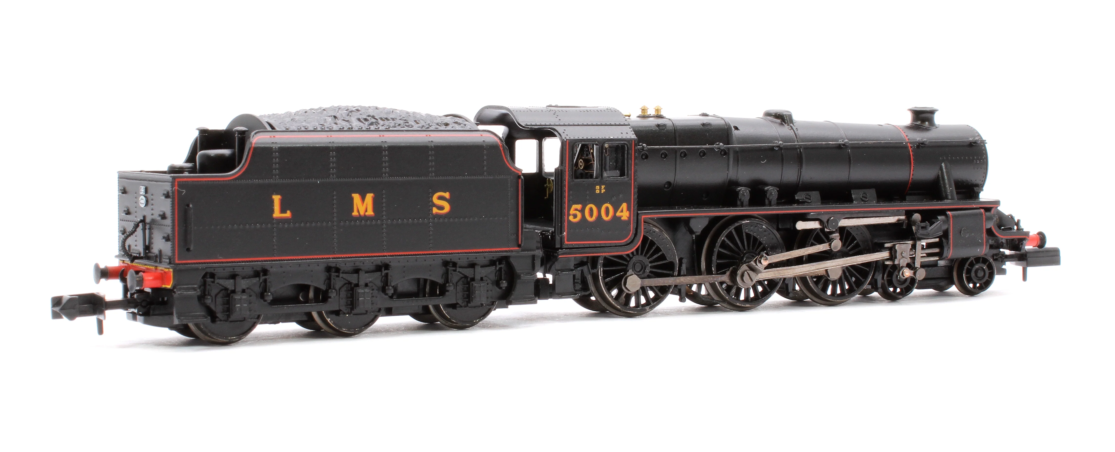 372-135B LMS 5MT 'Black 5' with Riveted Tender 5004 LMS Lined Black - Image 3