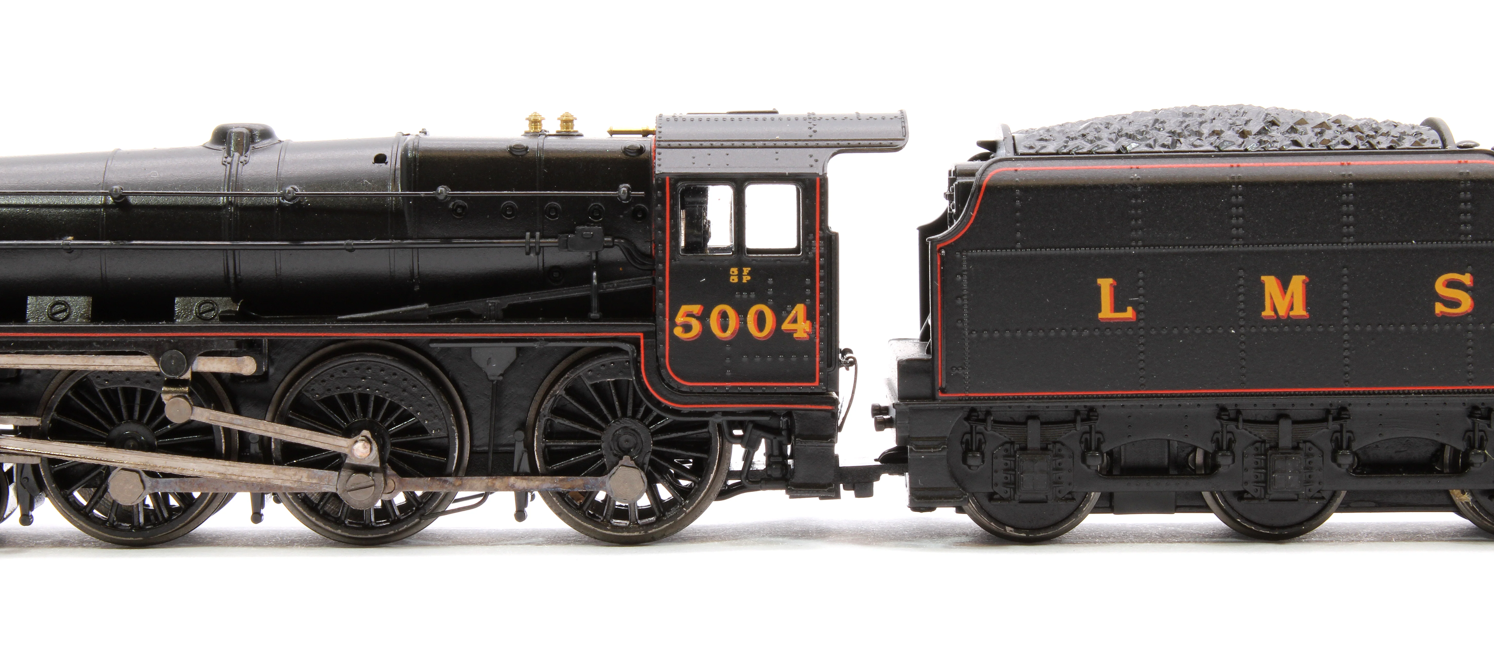 372-135B LMS 5MT 'Black 5' with Riveted Tender 5004 LMS Lined Black - Image 7