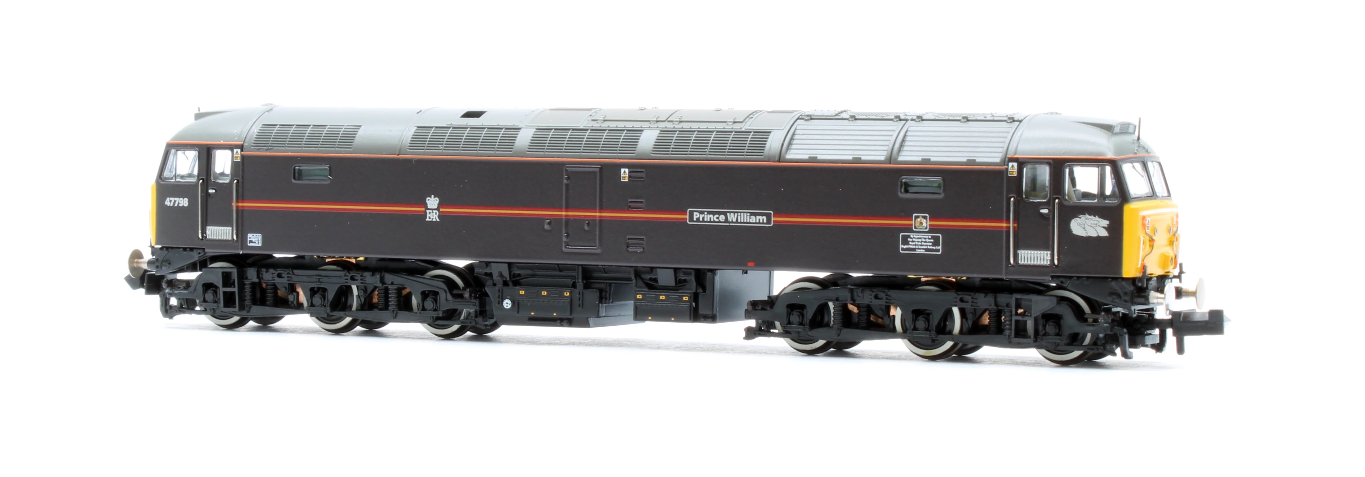 372-262NRM Class 47/7 47798 'Prince William' EWS Royal Claret (Locomotion Models Exclusive) Diesel Locomotive - Image 2