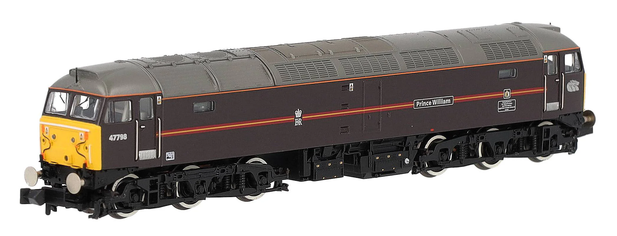 372-262NRMSF Class 47/7 47798 'Prince William' EWS Royal Claret (Locomotion Models Exclusive) Diesel Locomotive - DCC Sound