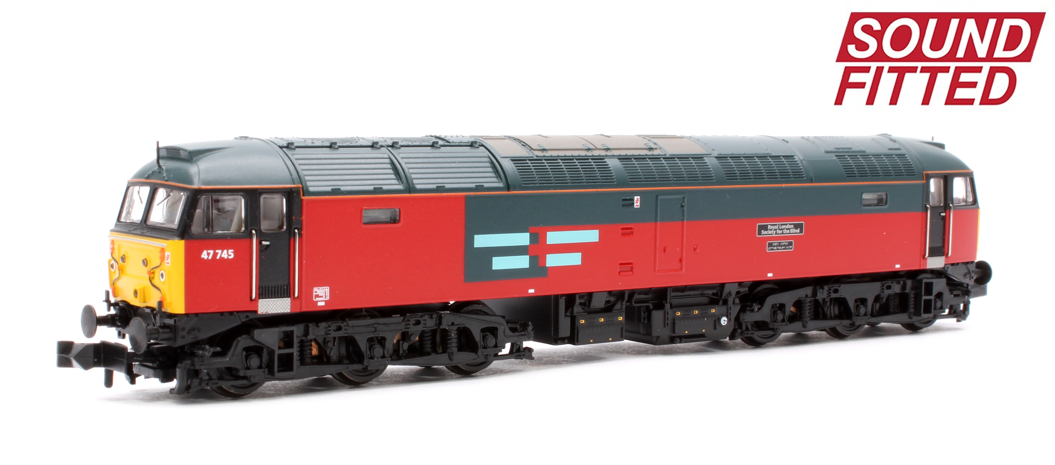 372-262SF Class 47/7 47745 'Royal London Society For The Blind' Rail Express Systems Diesel Locomotive - Sound Fitted