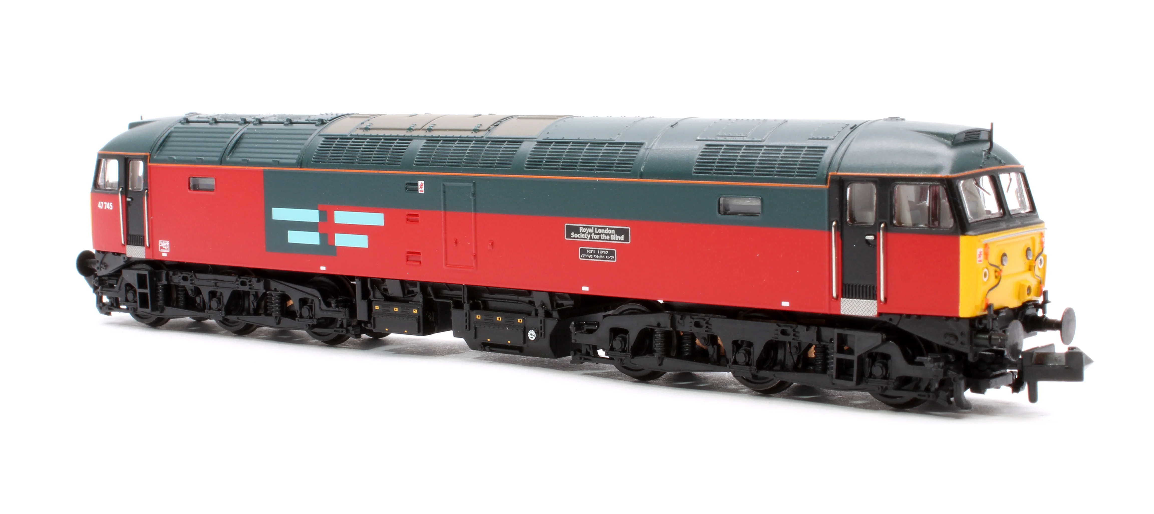372-262SF Class 47/7 47745 'Royal London Society For The Blind' Rail Express Systems Diesel Locomotive - Sound Fitted - Image 2