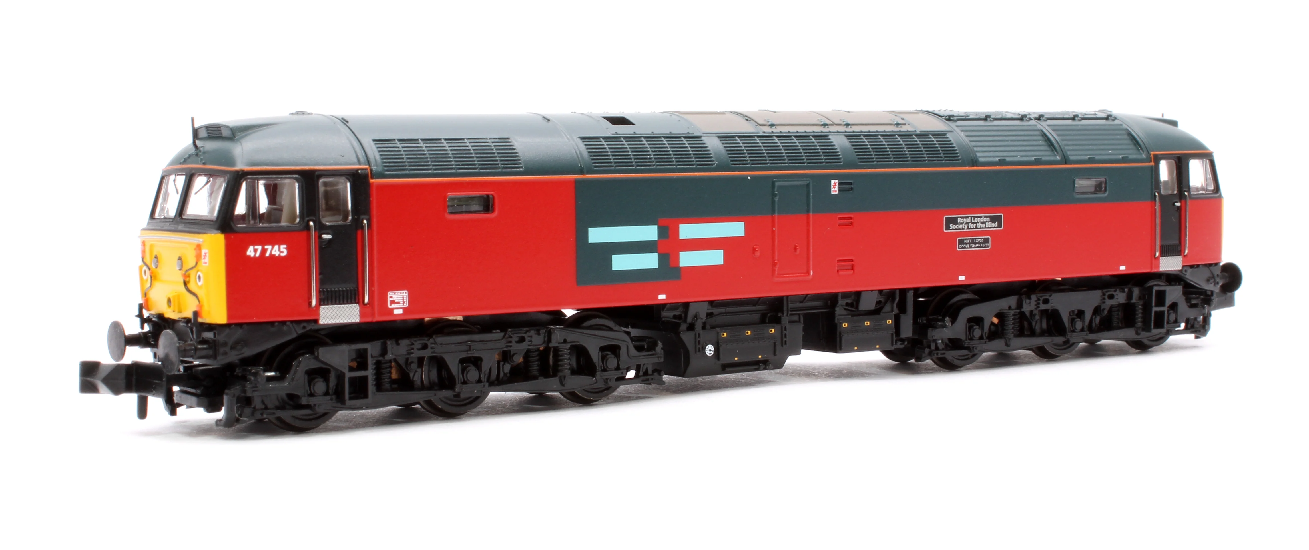 372-262SF Class 47/7 47745 'Royal London Society For The Blind' Rail Express Systems Diesel Locomotive - Sound Fitted - Image 3