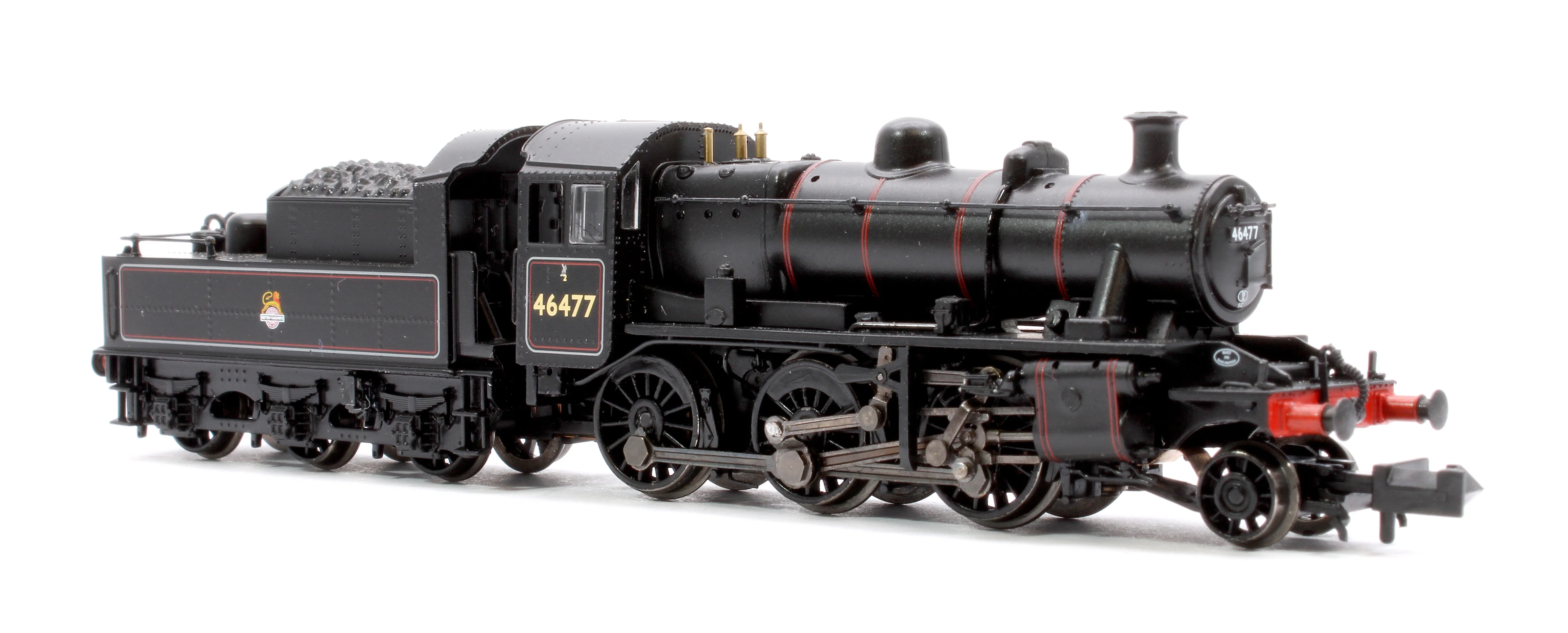 372-626ASF LMS Ivatt 2MT 46477 BR Lined Black (Early Emblem) Steam Locomotive - Sound Fitted - Image 4