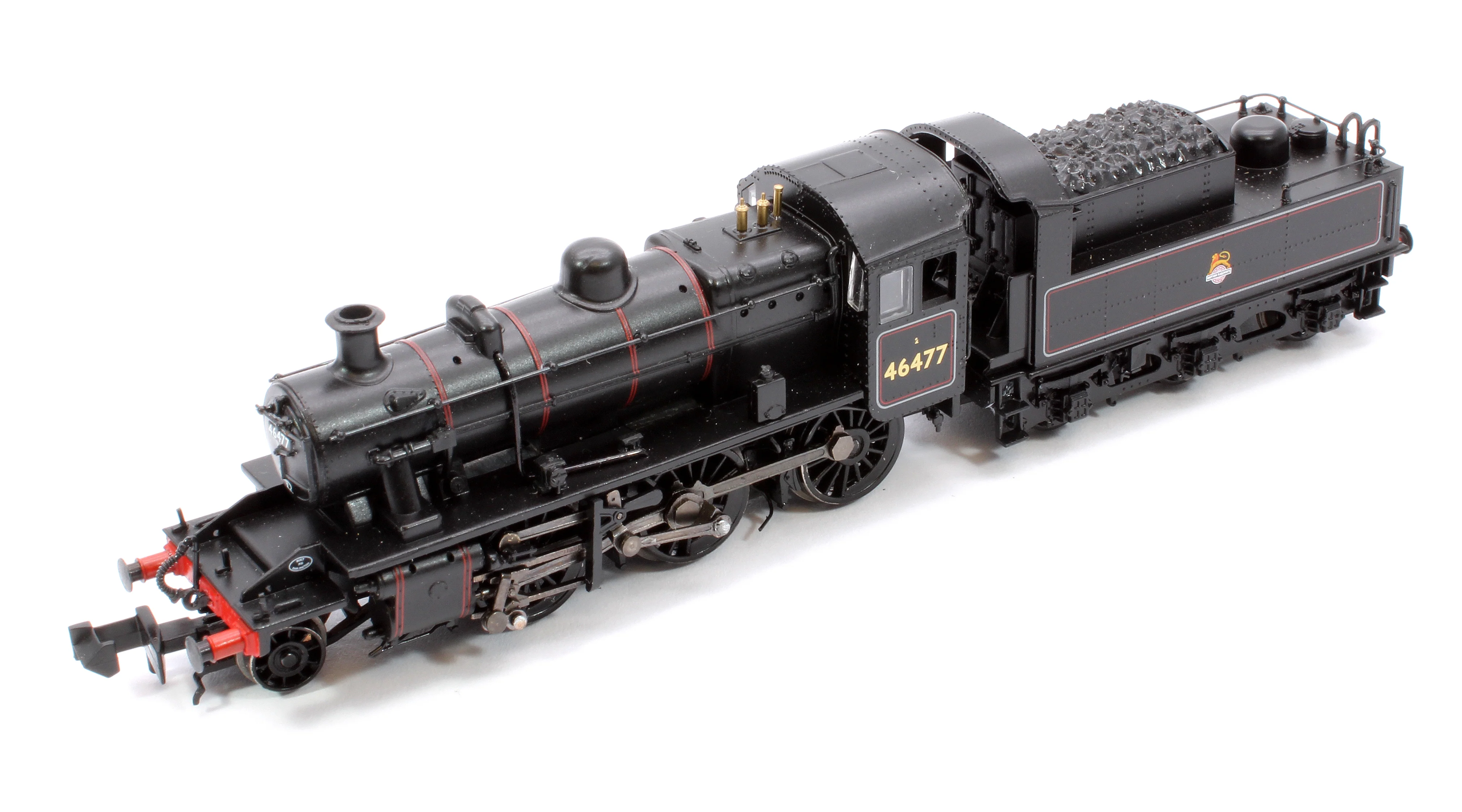372-626ASF LMS Ivatt 2MT 46477 BR Lined Black (Early Emblem) Steam Locomotive - Sound Fitted - Image 9