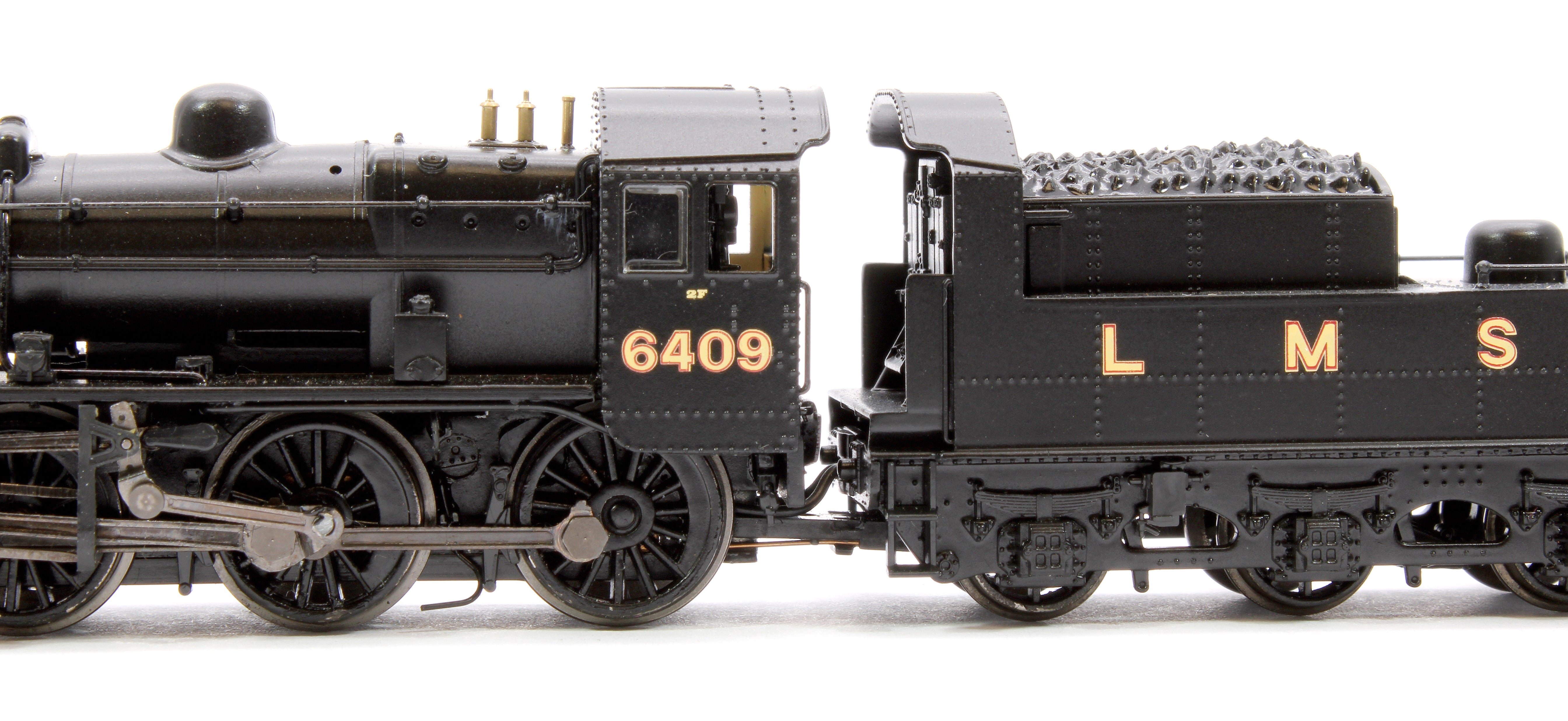 372-627B LMS Ivatt 2MT 6409 LMS Black Steam Locomotive - Image 7