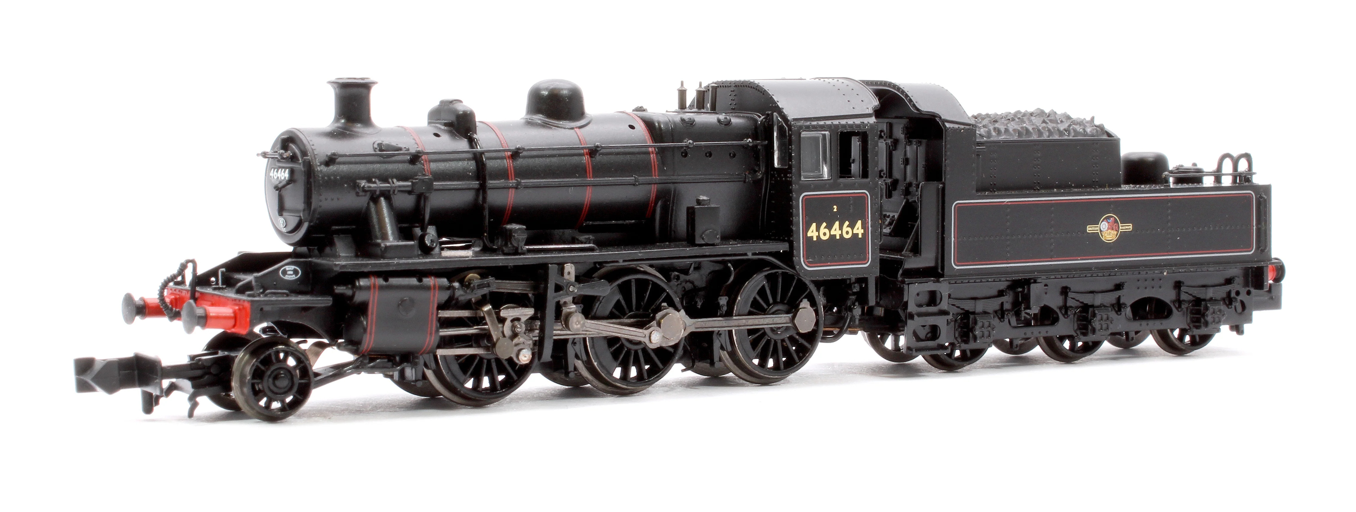 372-628B LMS Ivatt 2MT 46464 BR Lined Black (Late Crest) Steam Locomotive