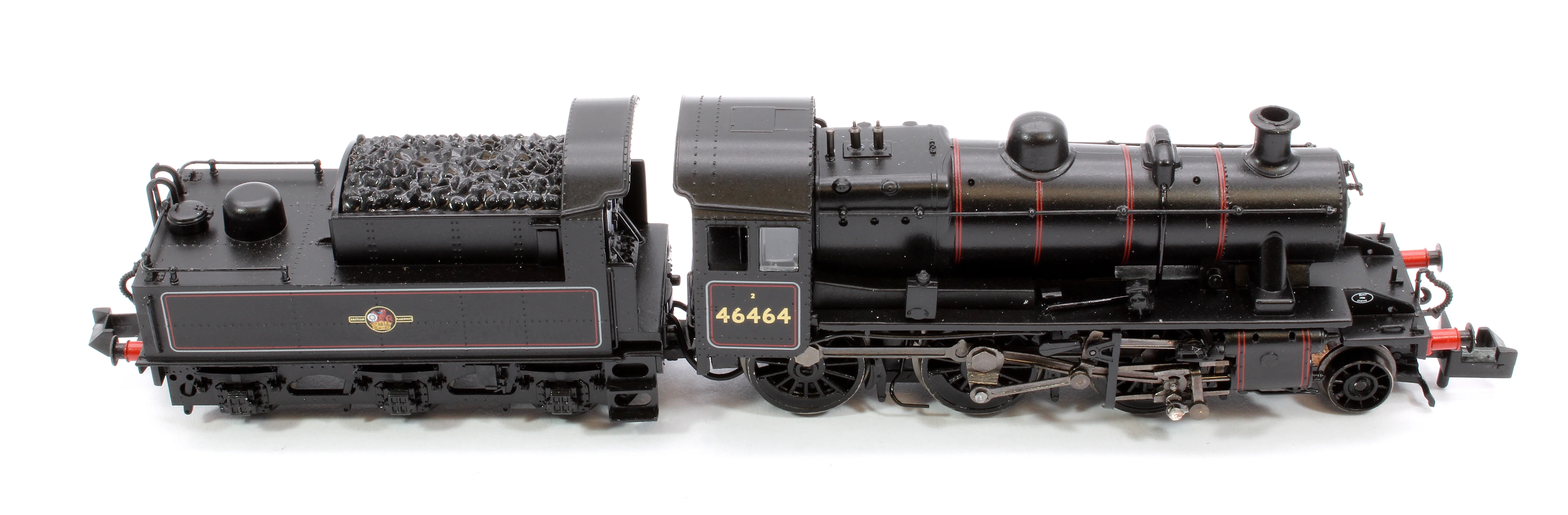 372-628B LMS Ivatt 2MT 46464 BR Lined Black (Late Crest) Steam Locomotive - Image 10