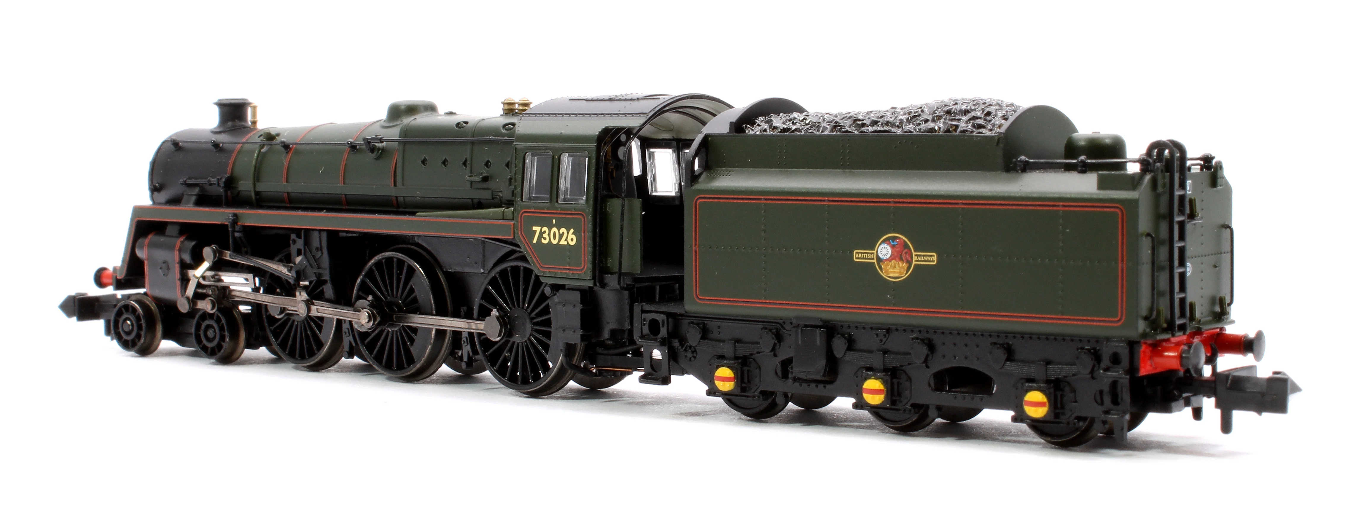 372-728BSF BR Standard 5MT with BR1 Tender 73026 BR Lined Green (Late Crest) Steam Locomotive - Sound Fitted - Image 2