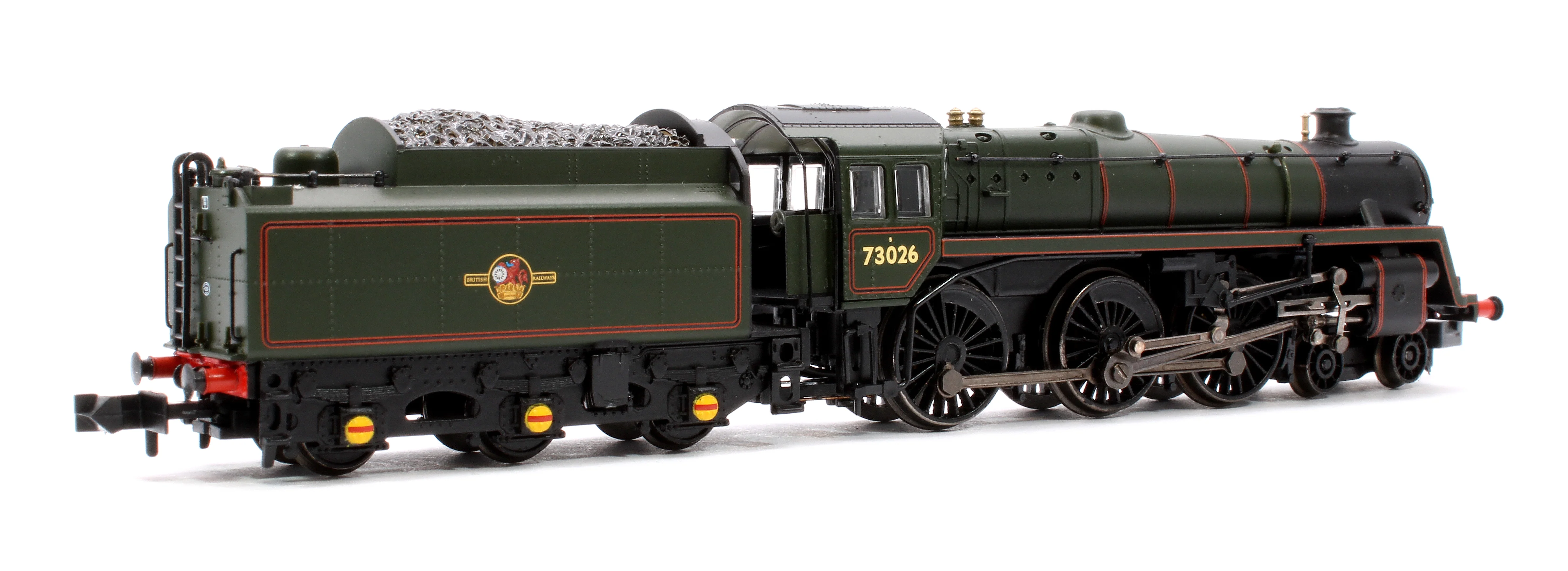 372-728BSF BR Standard 5MT with BR1 Tender 73026 BR Lined Green (Late Crest) Steam Locomotive - Sound Fitted - Image 3