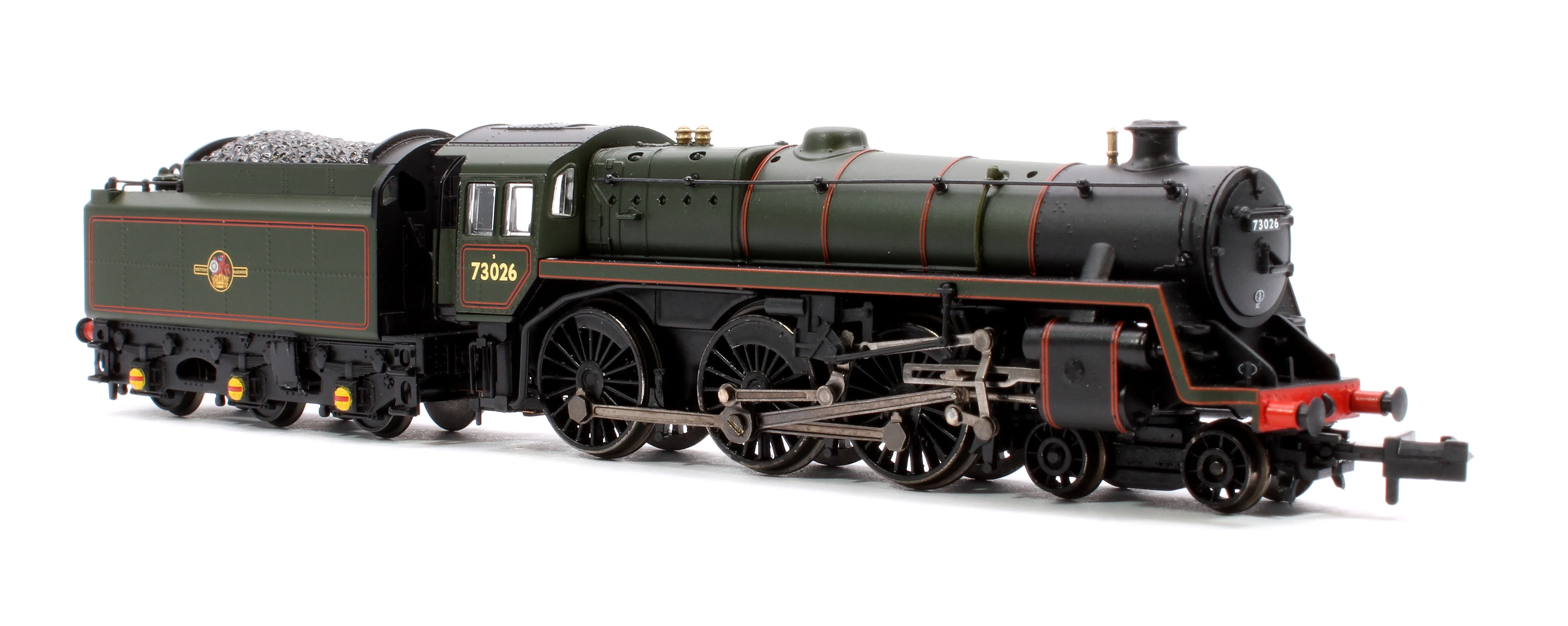 372-728BSF BR Standard 5MT with BR1 Tender 73026 BR Lined Green (Late Crest) Steam Locomotive - Sound Fitted - Image 4