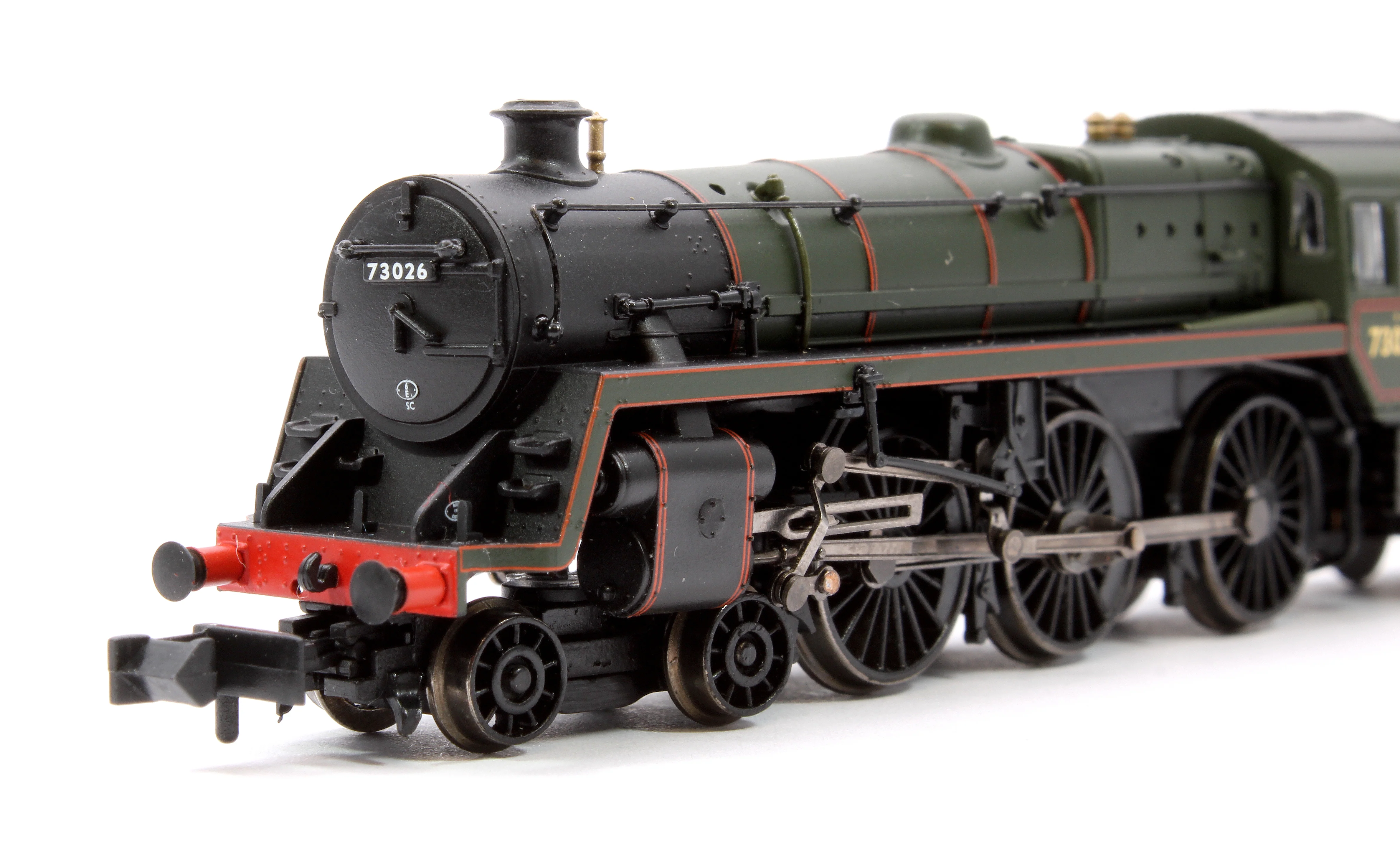 372-728BSF BR Standard 5MT with BR1 Tender 73026 BR Lined Green (Late Crest) Steam Locomotive - Sound Fitted - Image 5
