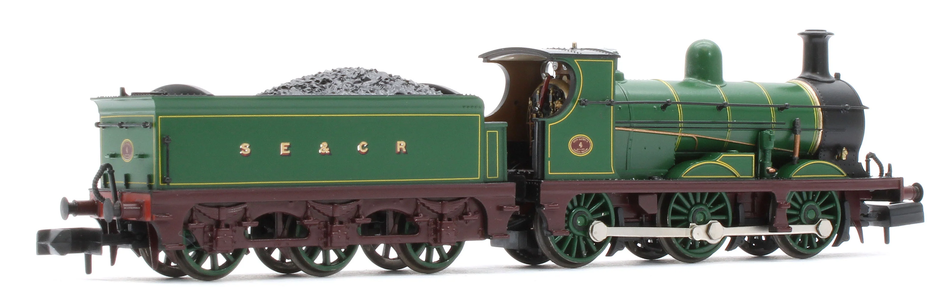 372-775ASF SE&CR C Class 4 SE&CR Lined Green (Simplified) Steam Locomotive - DCC Sound - Image 4