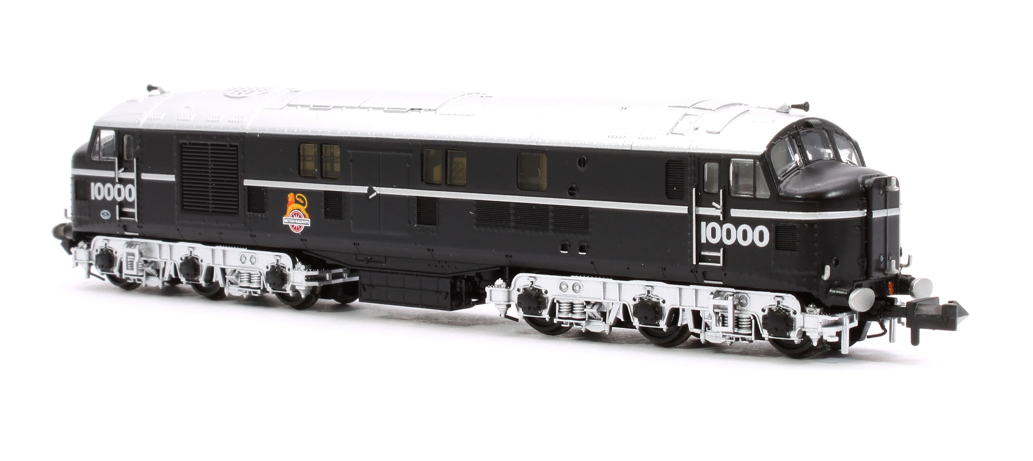 372-912SF LMS 10000 BR Black (Early Emblem) Diesel Locomotive - DCC Sound - Image 2
