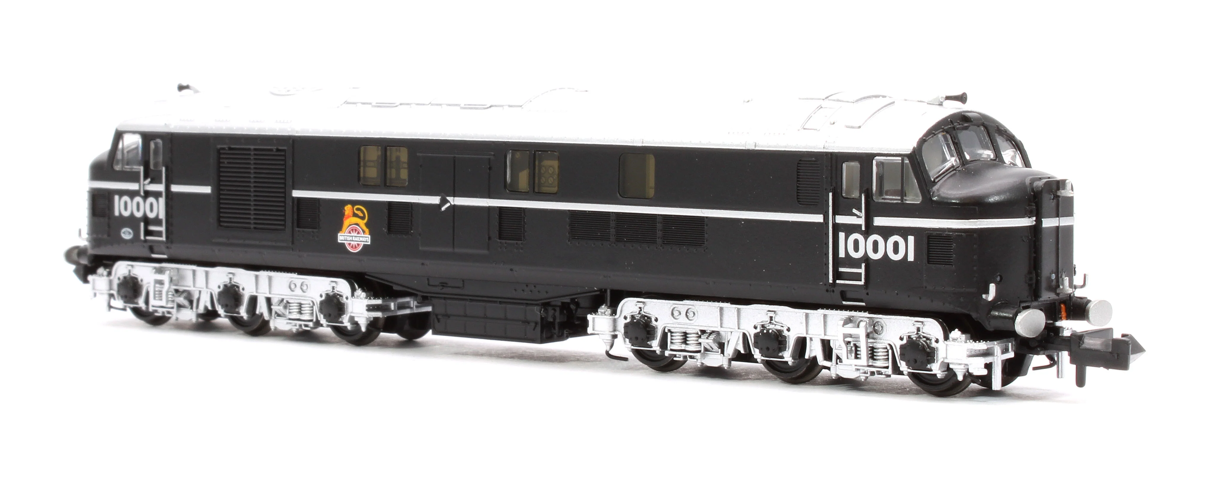 372-913SF LMS 10001 BR Black (Early Emblem) Diesel Locomotive - DCC Sound - Image 2
