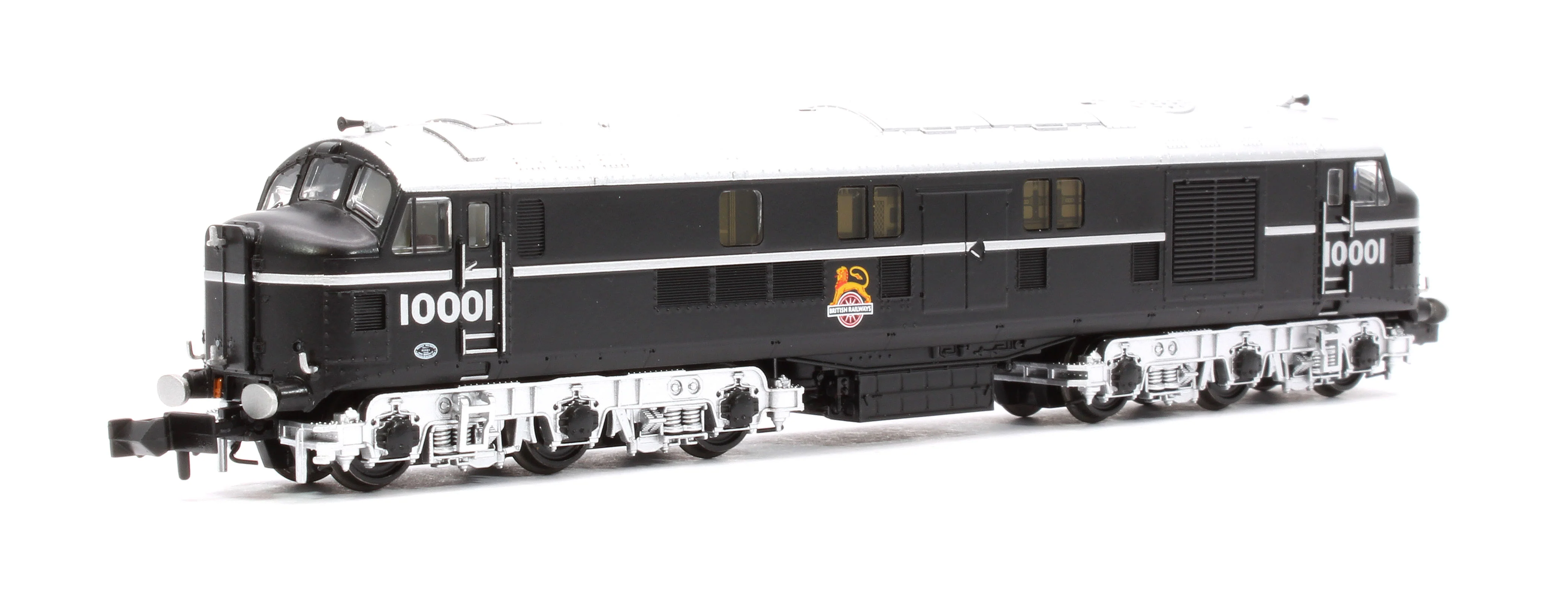 372-913SF LMS 10001 BR Black (Early Emblem) Diesel Locomotive - DCC Sound - Image 3