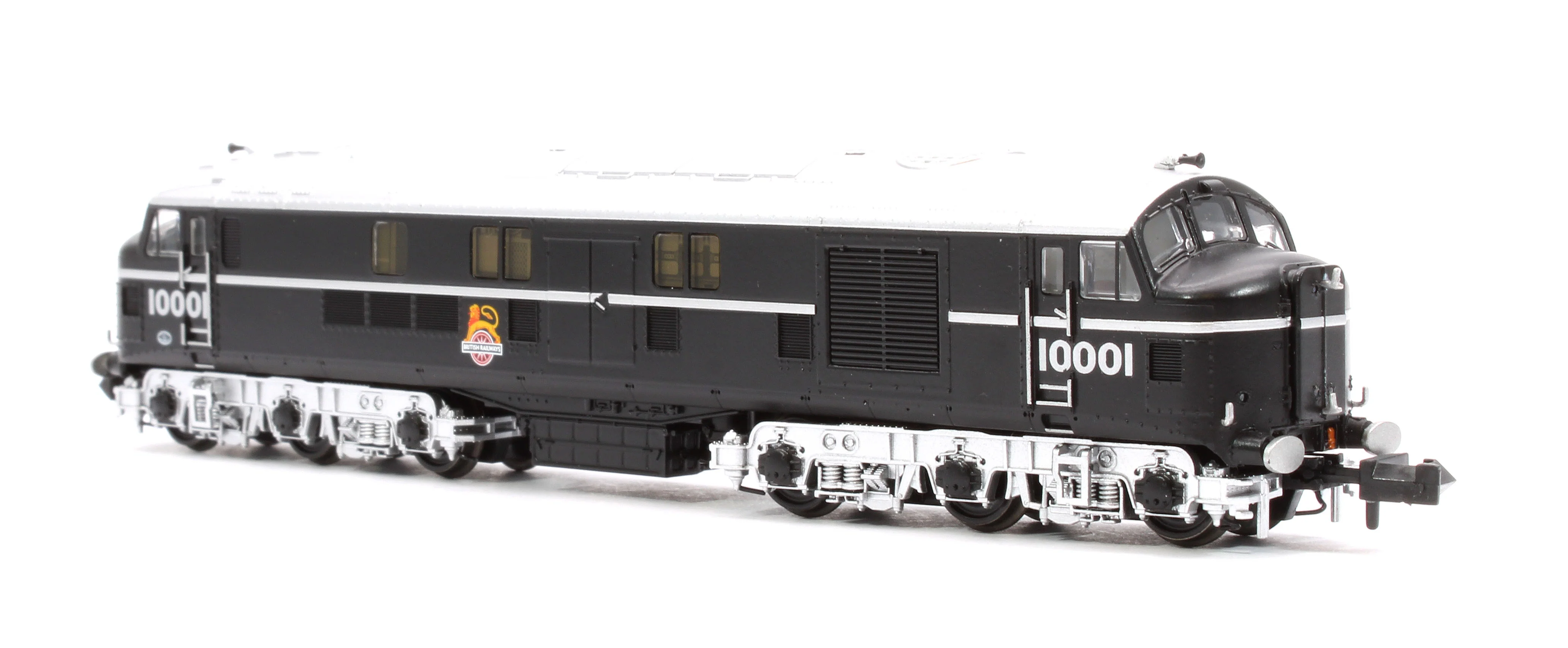 372-913SF LMS 10001 BR Black (Early Emblem) Diesel Locomotive - DCC Sound - Image 4