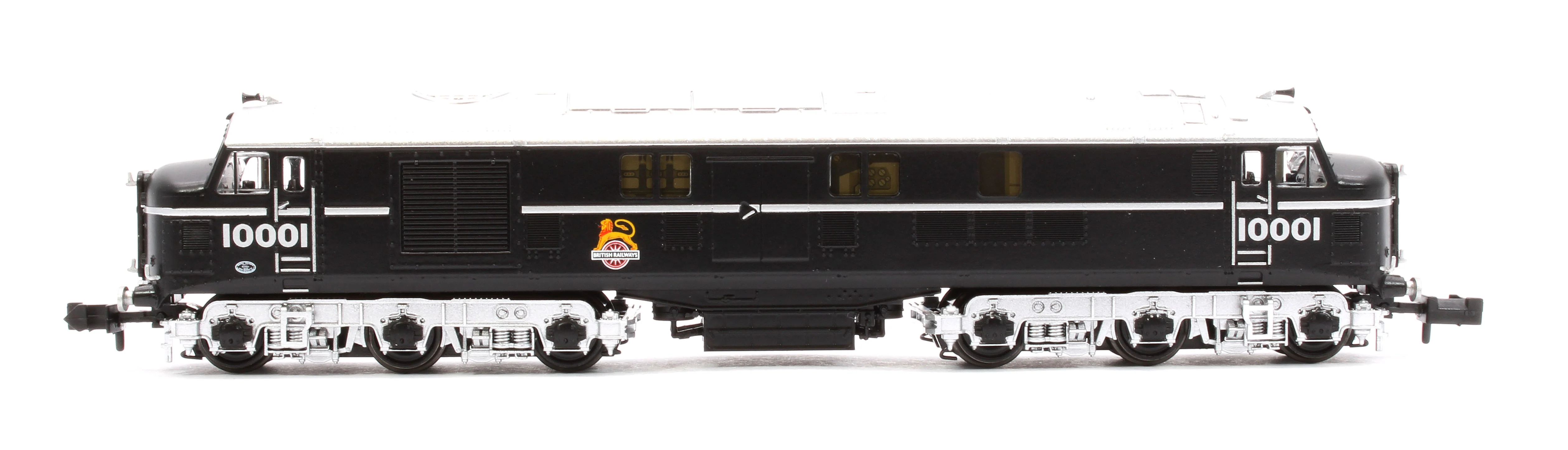372-913SF LMS 10001 BR Black (Early Emblem) Diesel Locomotive - DCC Sound - Image 6