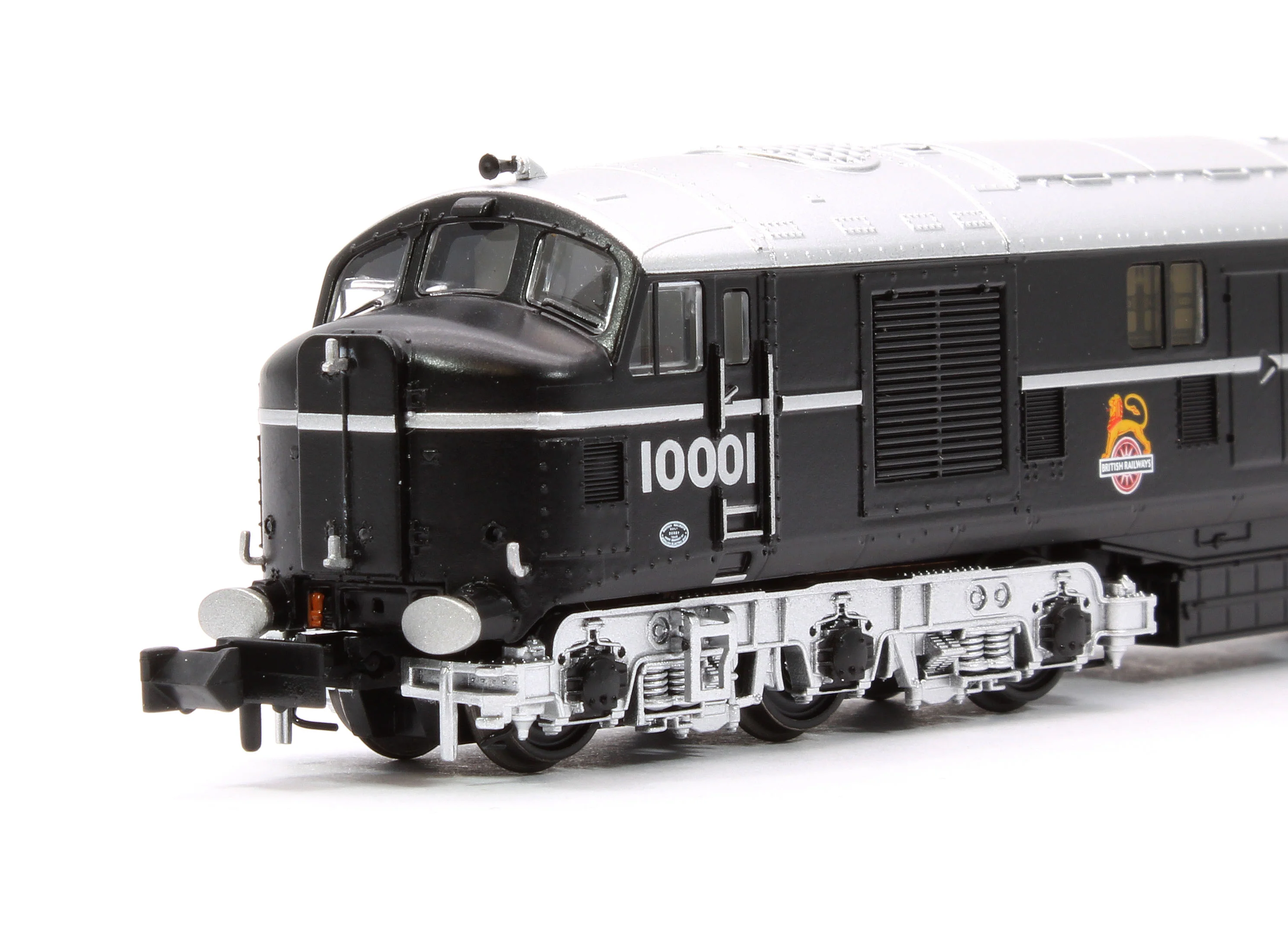 372-913SF LMS 10001 BR Black (Early Emblem) Diesel Locomotive - DCC Sound - Image 7