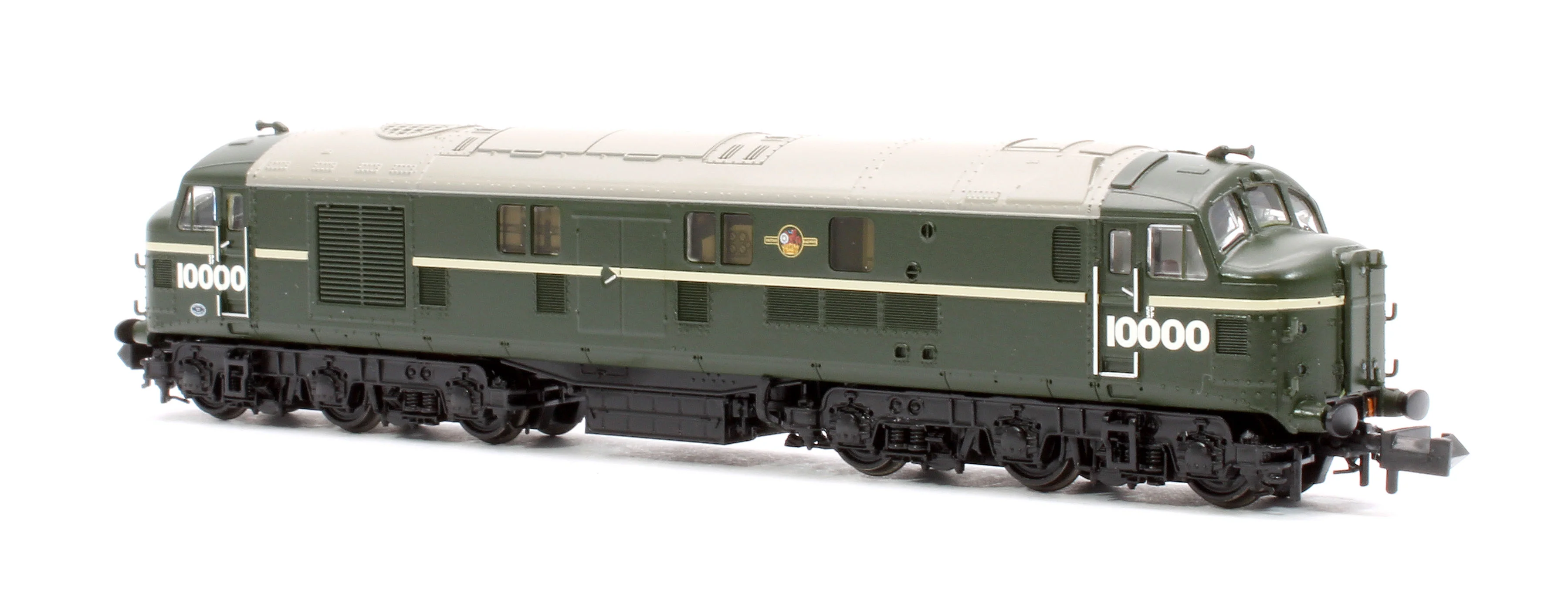 372-914SF LMS 10000 BR Green (Late Crest) Diesel Locomotive - DCC Sound - Image 2