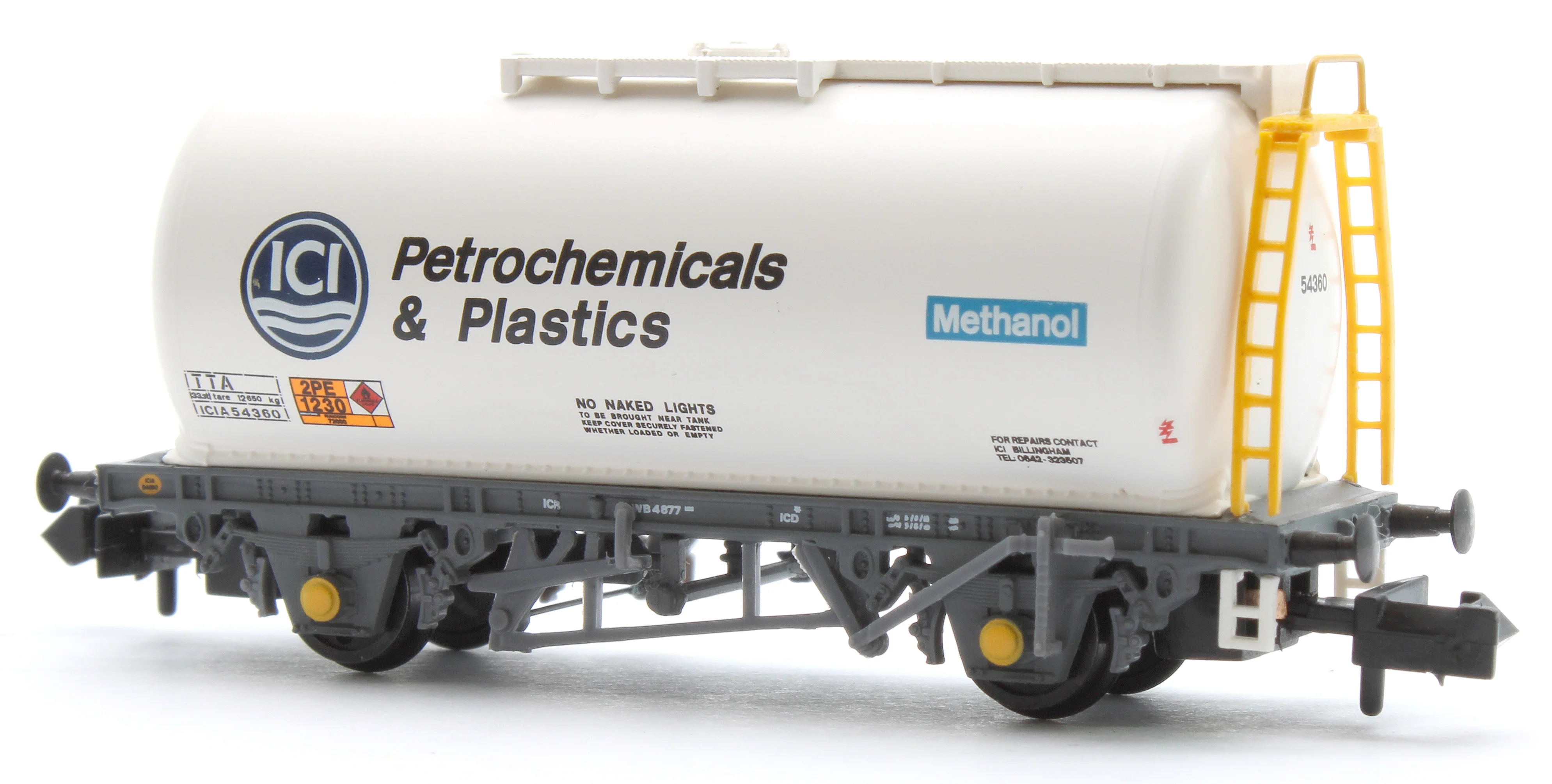 373-789 BR 45T TTA Tank Wagon 'ICI Petrochemicals' White ICIA54360 - Image 3