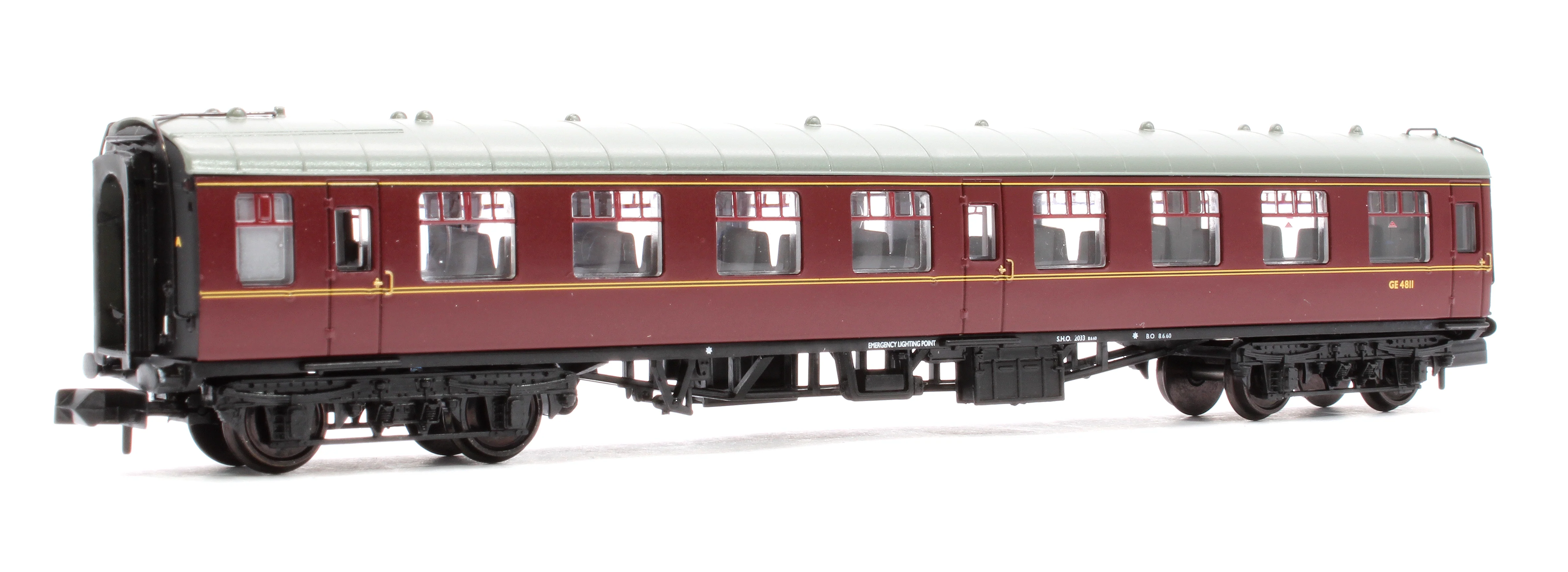 374-012G BR Mk1 TSO Tourist Second Open BR Maroon No. GE4811 - Image 3