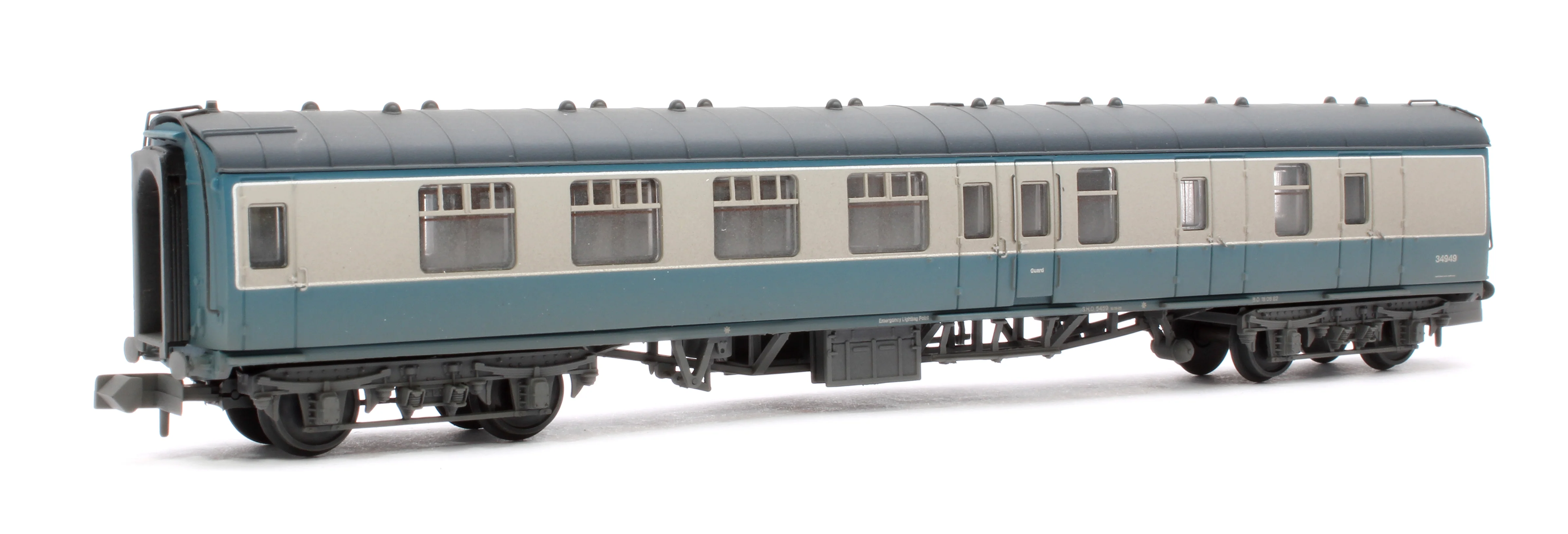 374-188D BR Mk1 BSK Brake Second Corridor BR Blue & Grey No.34949 - Weathered - Image 3