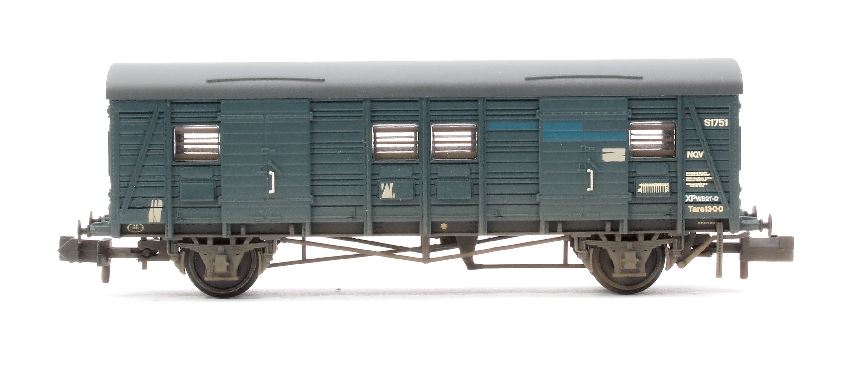 374-420 SR NQV (Ex-CCT) Covered Carriage Truck BR Blue No.S1751 - Weathered - Image 2