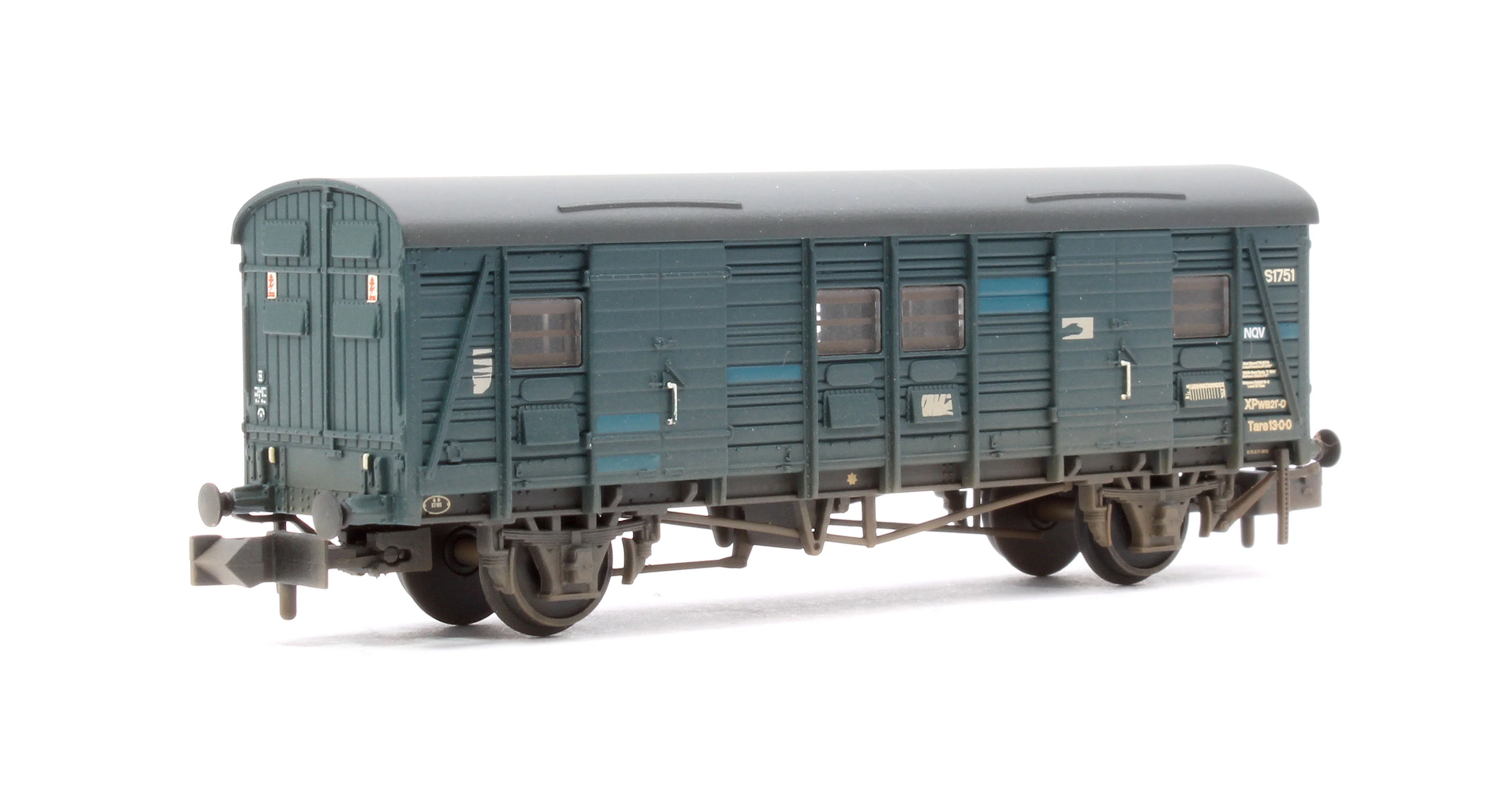 374-420 SR NQV (Ex-CCT) Covered Carriage Truck BR Blue No.S1751 - Weathered - Image 3
