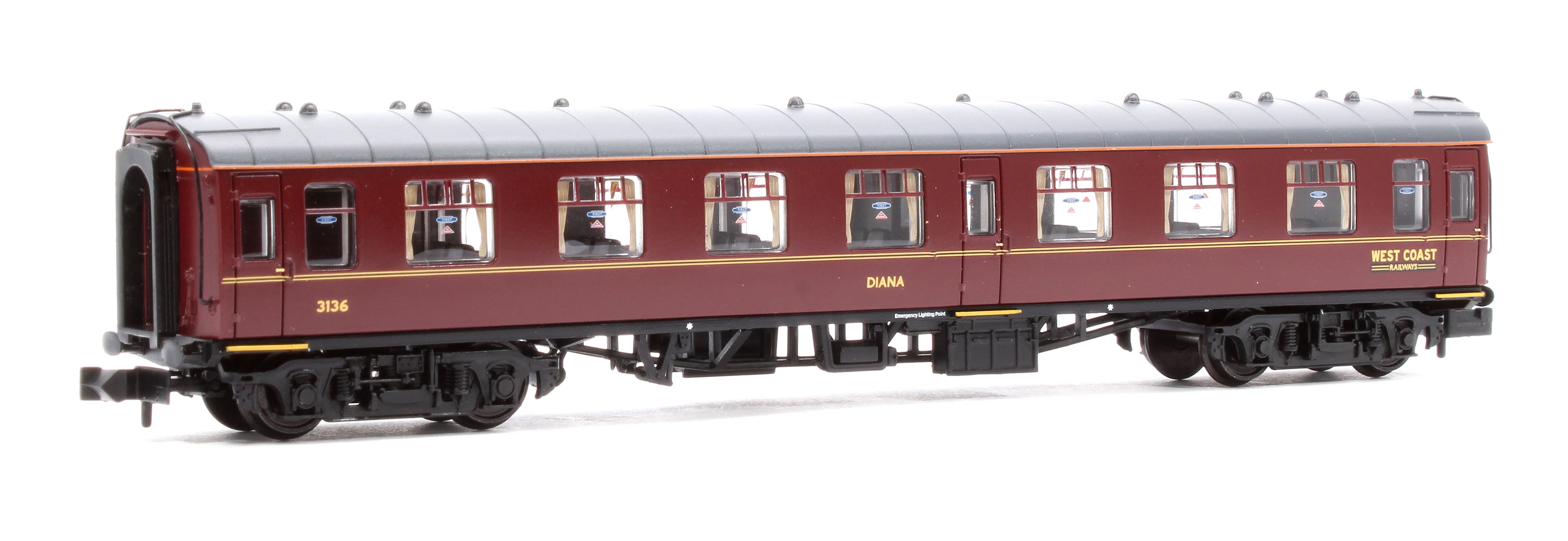 374-821 BR Mk1 FO First Open 'DIANA' WCRC Maroon No.3136 - Image 3