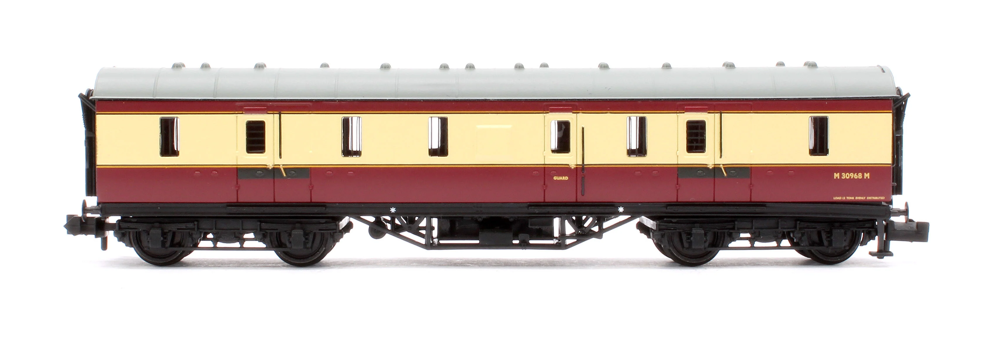374-886A LMS Stanier 50ft Full Brake BR Crimson & Cream No.M30968M - Image 2