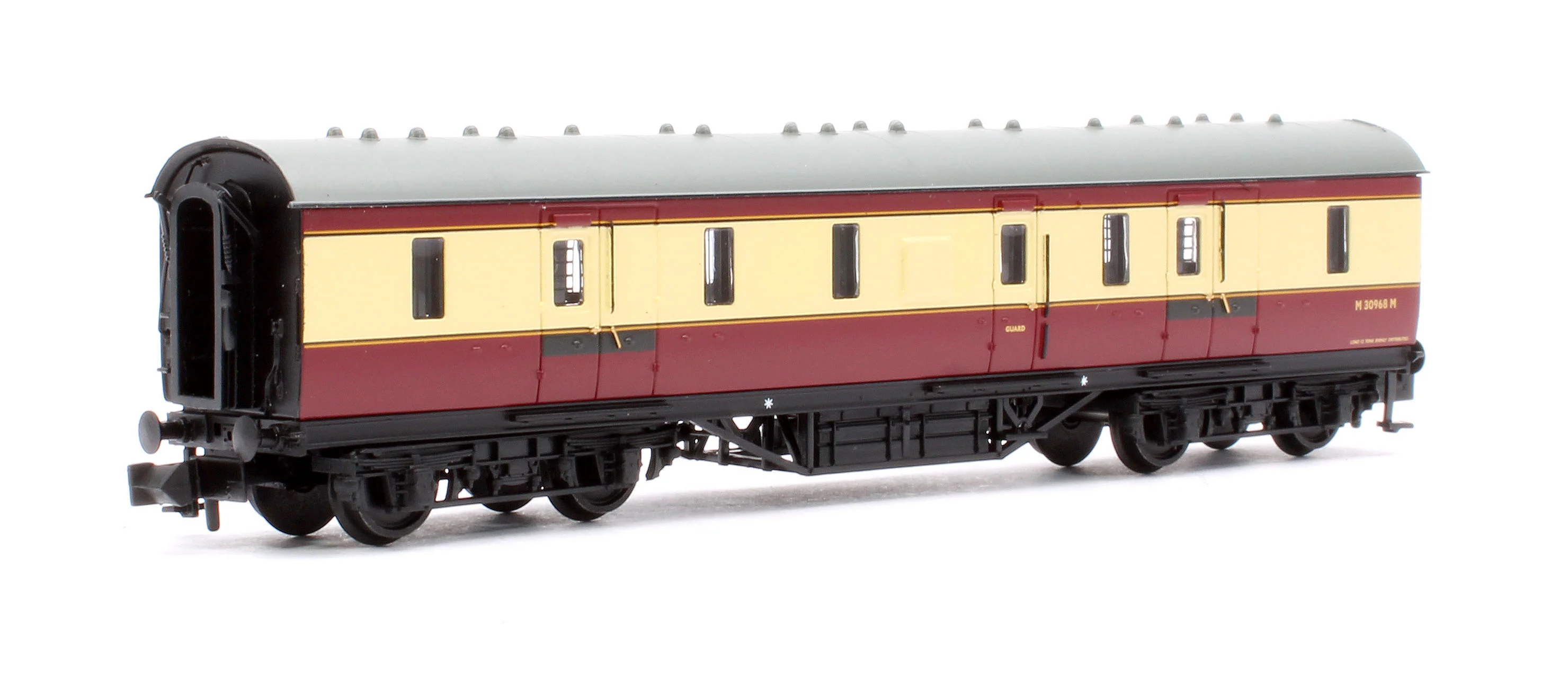 374-886A LMS Stanier 50ft Full Brake BR Crimson & Cream No.M30968M - Image 3