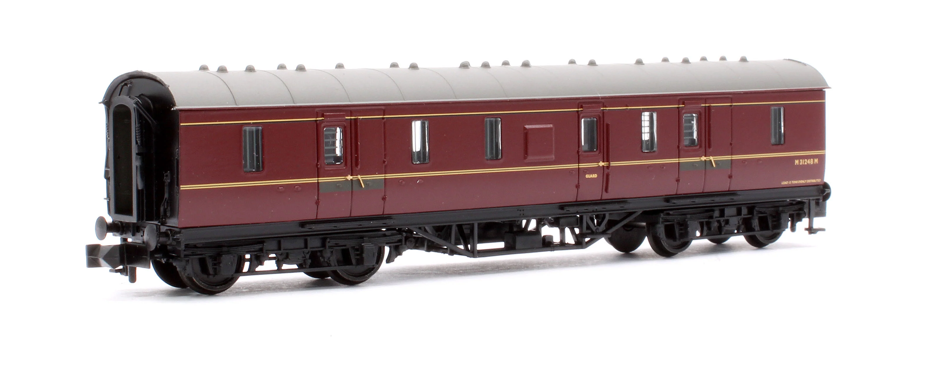 374-889A LMS Stanier 50ft Full Brake BR Maroon No.M31248M