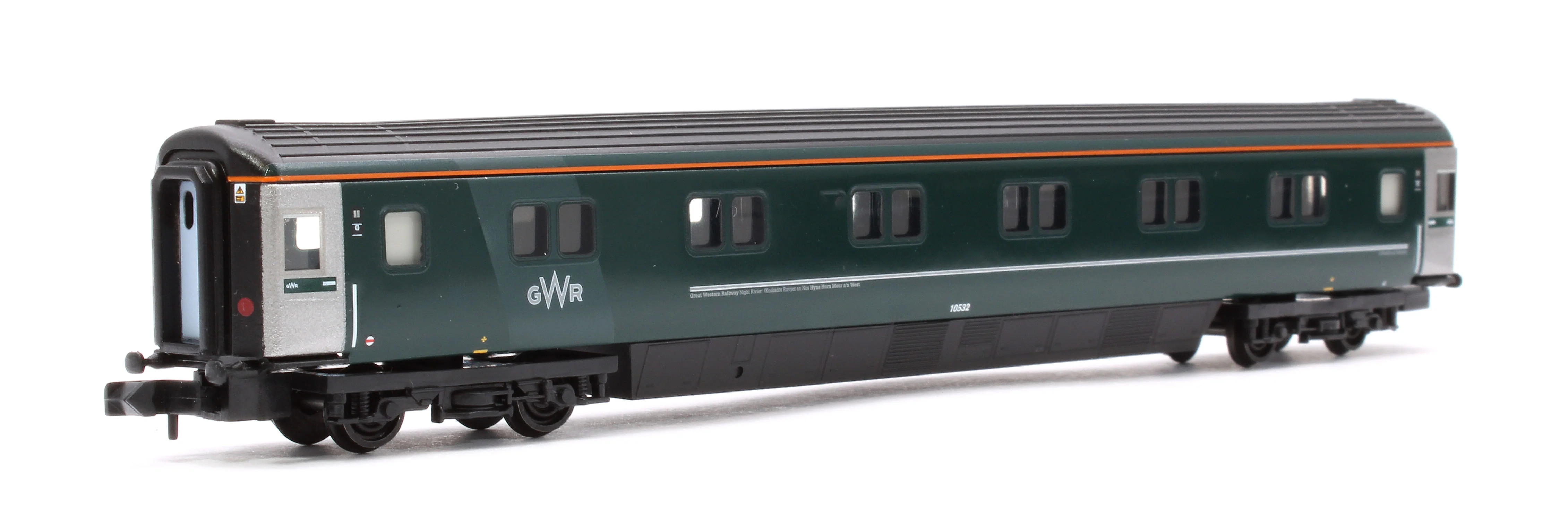 374-997 BR Mk3 'Night Riviera' 2-Coach Pack GWR Green (FirstGroup) No.10532 & No.17174 - Pack A - Image 2