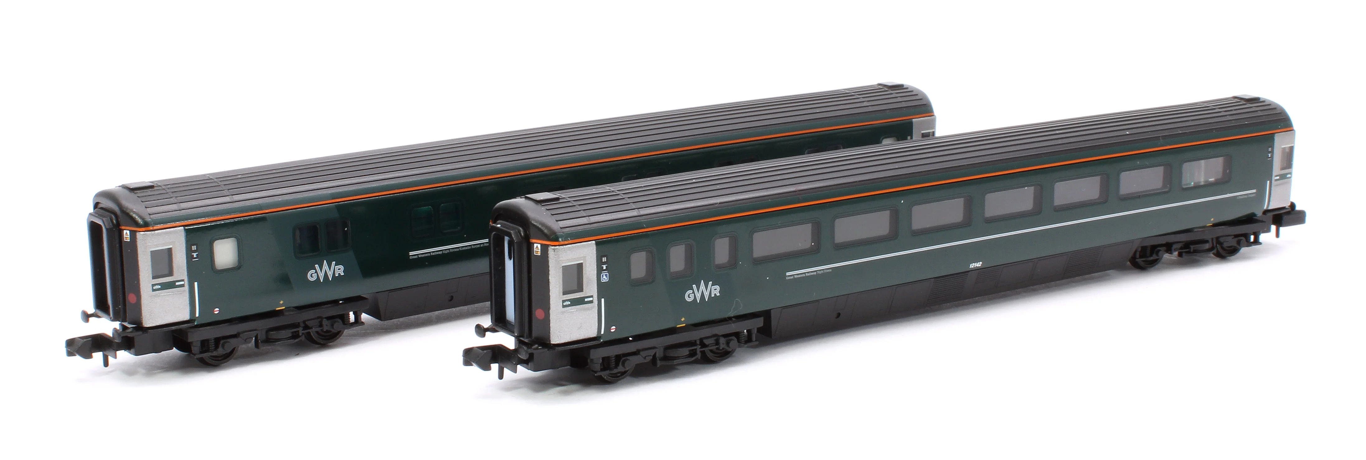 374-997A BR Mk3 'Night Riviera' 2-Coach Pack GWR Green (FirstGroup) No.10584 & No.12142 - Pack B