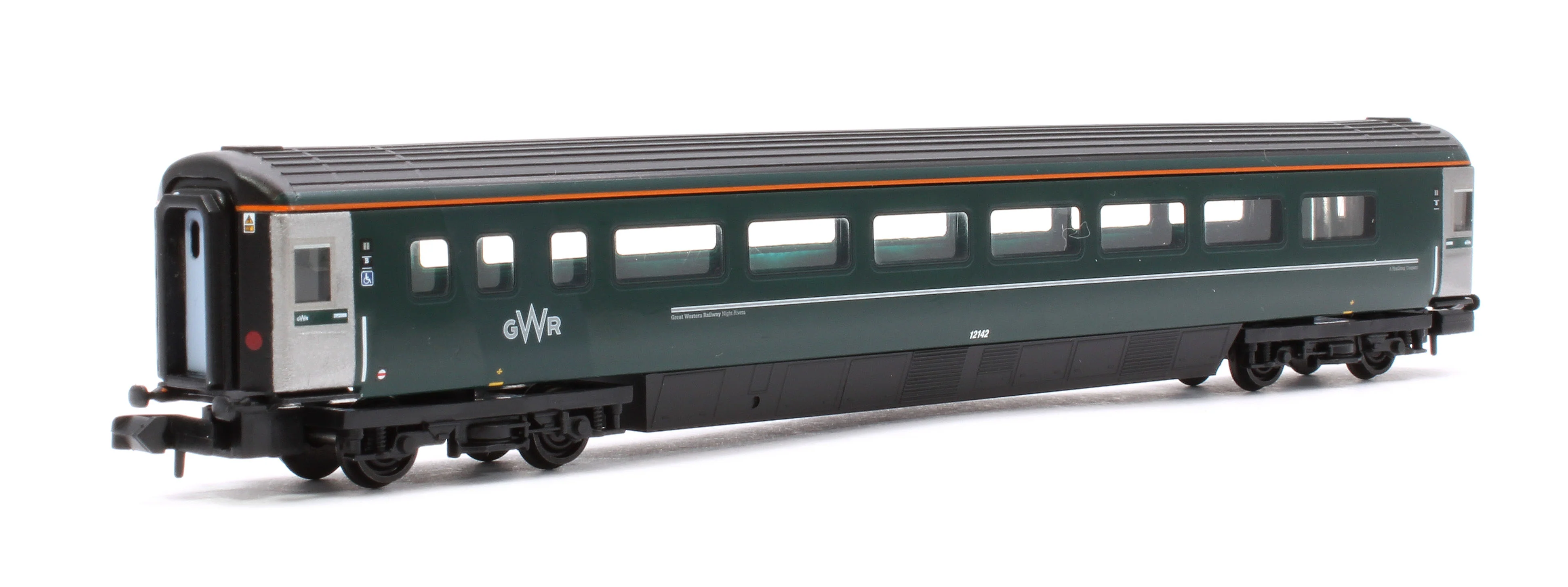 374-997A BR Mk3 'Night Riviera' 2-Coach Pack GWR Green (FirstGroup) No.10584 & No.12142 - Pack B - Image 5