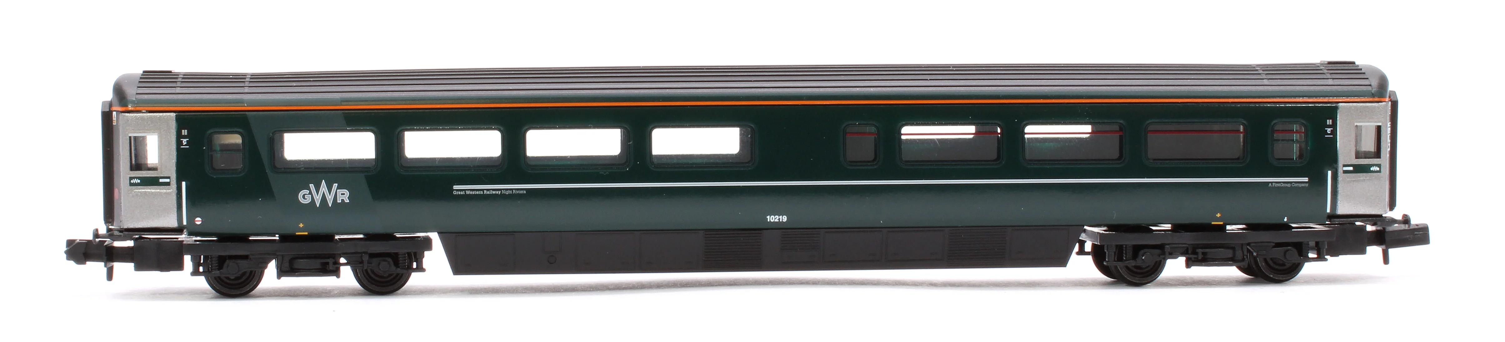 374-997B BR Mk3 'Night Riviera' 2-Coach Pack GWR Green (FirstGroup) No.10601 & No.10219 - Pack C - Image 6
