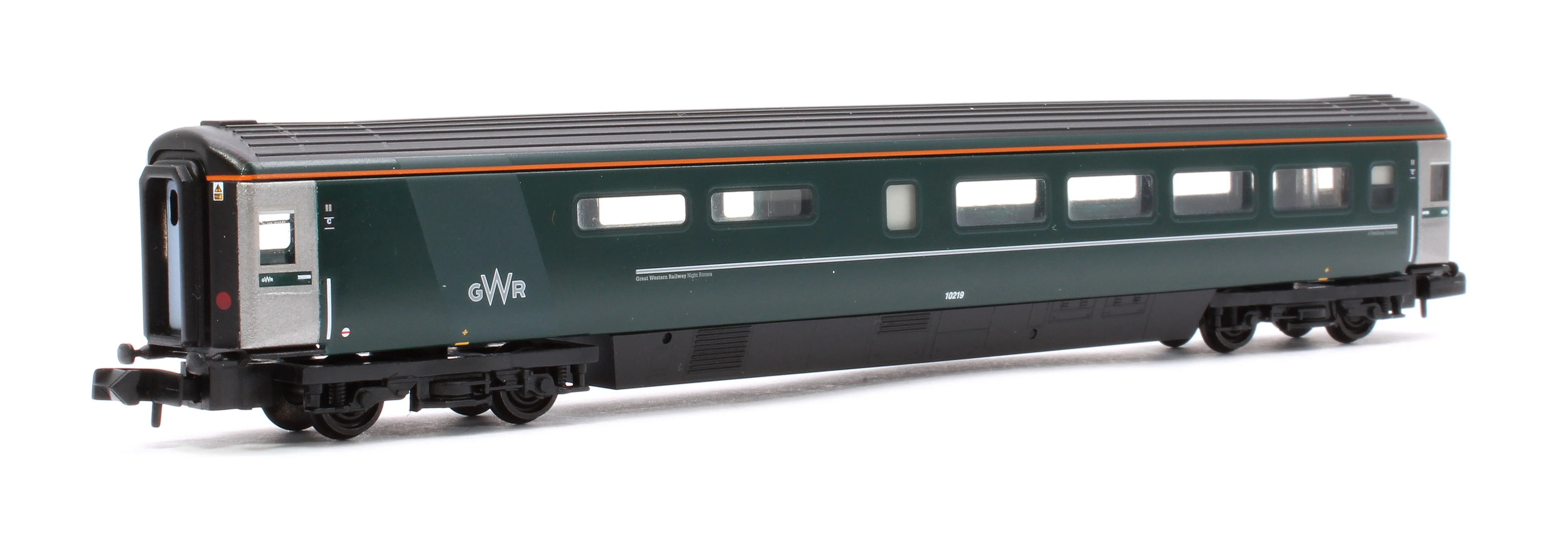 374-997B BR Mk3 'Night Riviera' 2-Coach Pack GWR Green (FirstGroup) No.10601 & No.10219 - Pack C - Image 7
