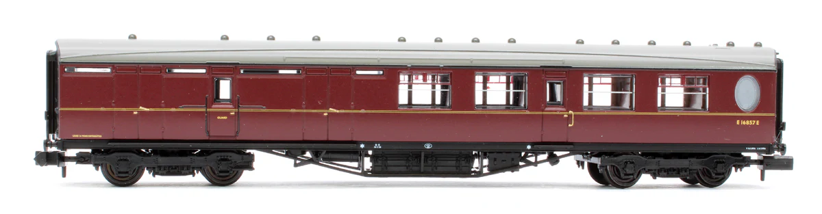 376-277 LNER Thompson Brake Second Corridor BR Maroon No. E16857E - Image 2