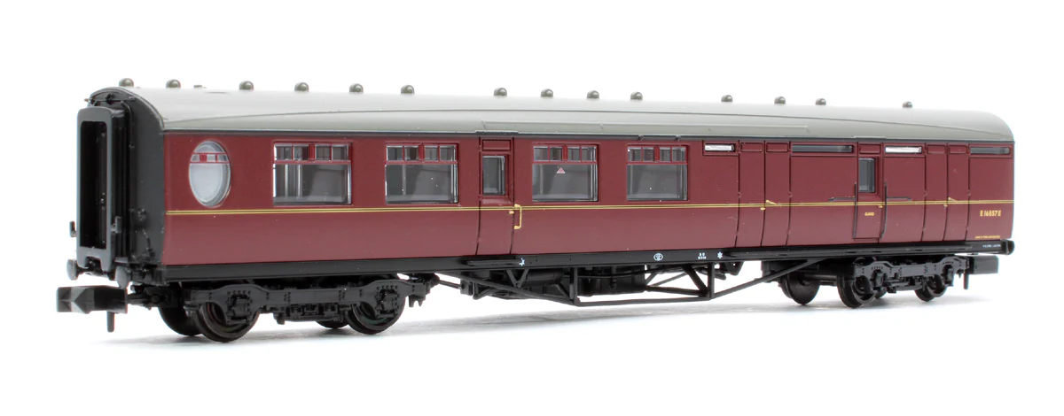 376-277 LNER Thompson Brake Second Corridor BR Maroon No. E16857E - Image 3