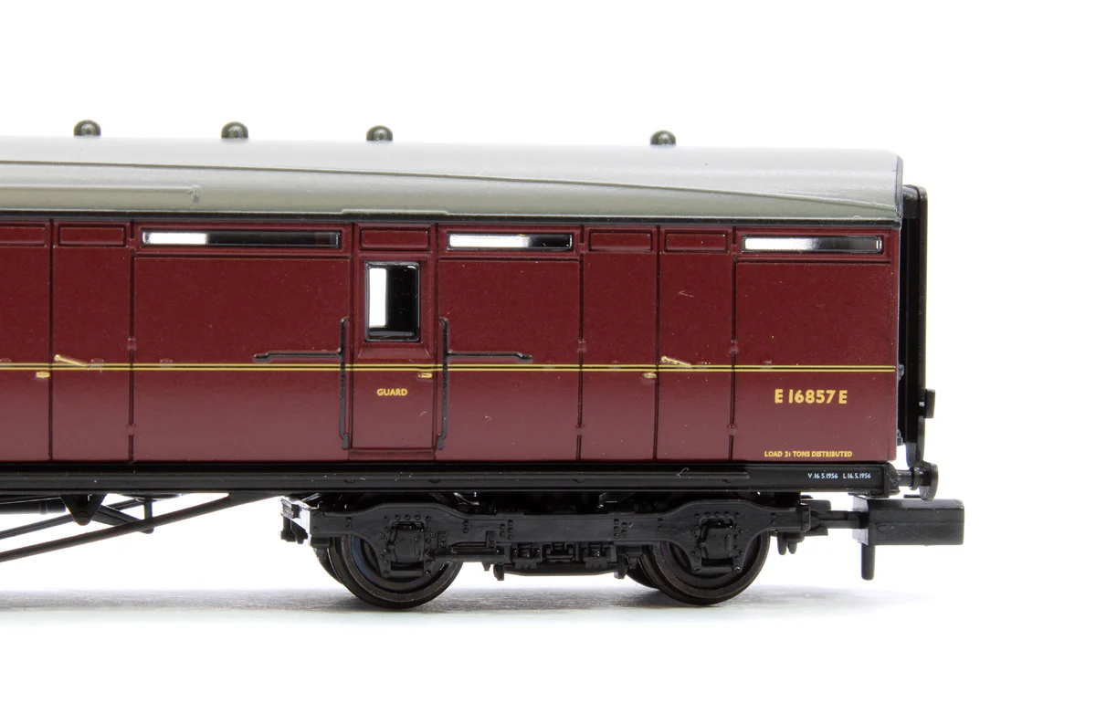 376-277 LNER Thompson Brake Second Corridor BR Maroon No. E16857E - Image 5