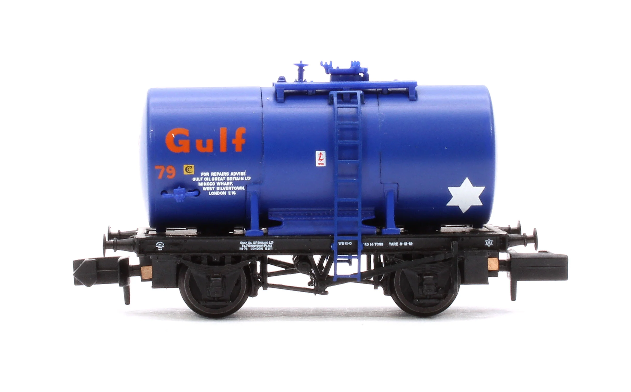 378-001 14T Anchor-Mounted Tank Wagon 'Gulf' Blue No. 79 - Image 2